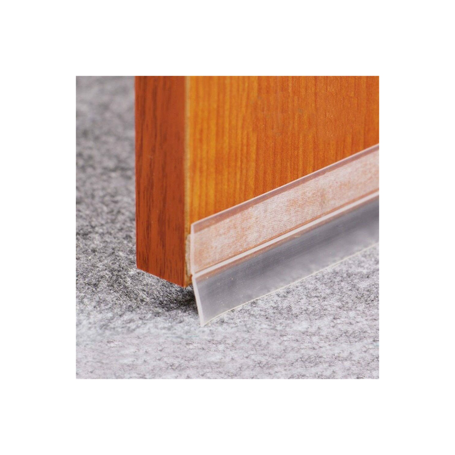 Door Seal Strip 1 Meter/3.3 feet Door Strip Bottom for Doors Silicone Sealing Sticker Adhesive for Doors and Windows Gaps