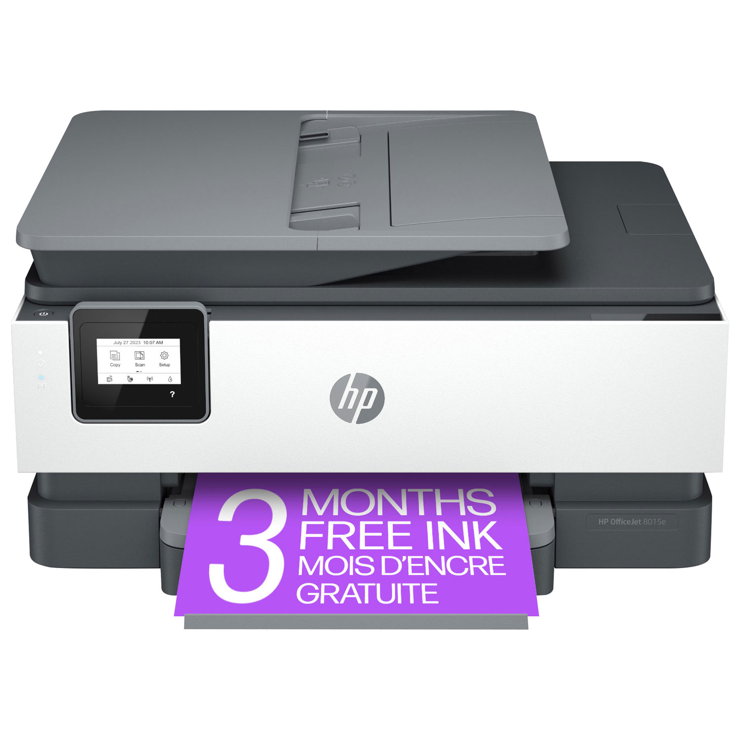 HP OfficeJet 8015e Wireless All-In-One Inkjet Printer - HP Instant Ink 3-Month Free Trial Included*