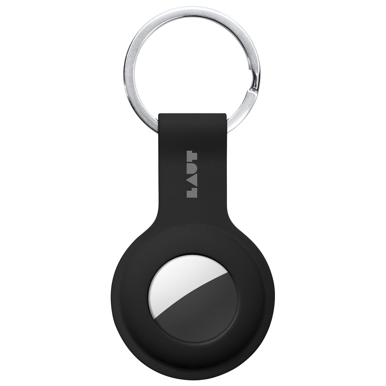 LAUT Huex Tag Case with Key Ring for AirTag - Black