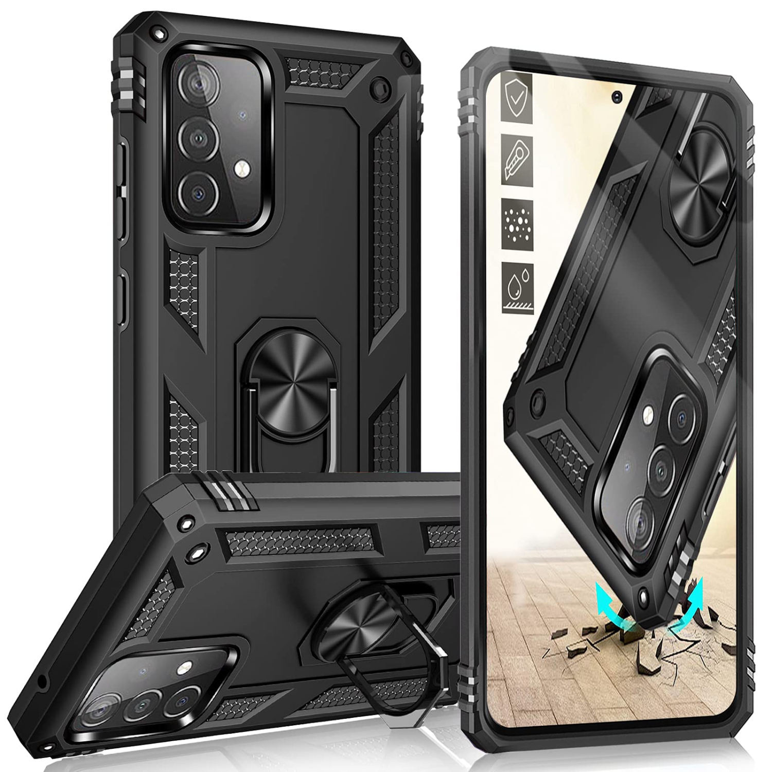 Galaxy A52 Case for Samsung A52 Basic Cases Rugged Military Grade Heavy Duty Armor Shockproof Anti-Drop A52 4G/5G Phone Case