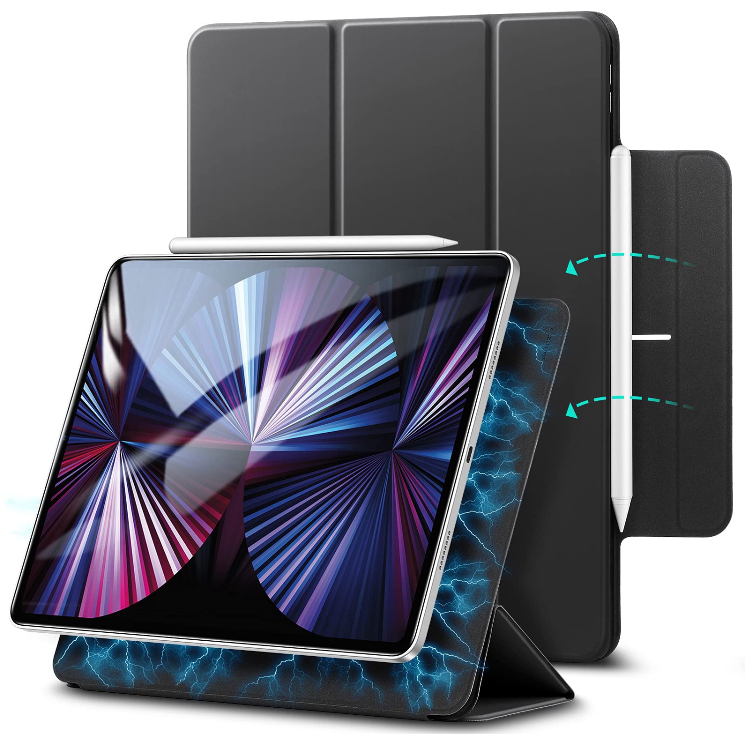 ESR Magnetic Case Compatible with iPad Pro 11 2021/2020/2018, Convenient Magnetic Attachment, Auto Sleep and Wake, Pencil 2