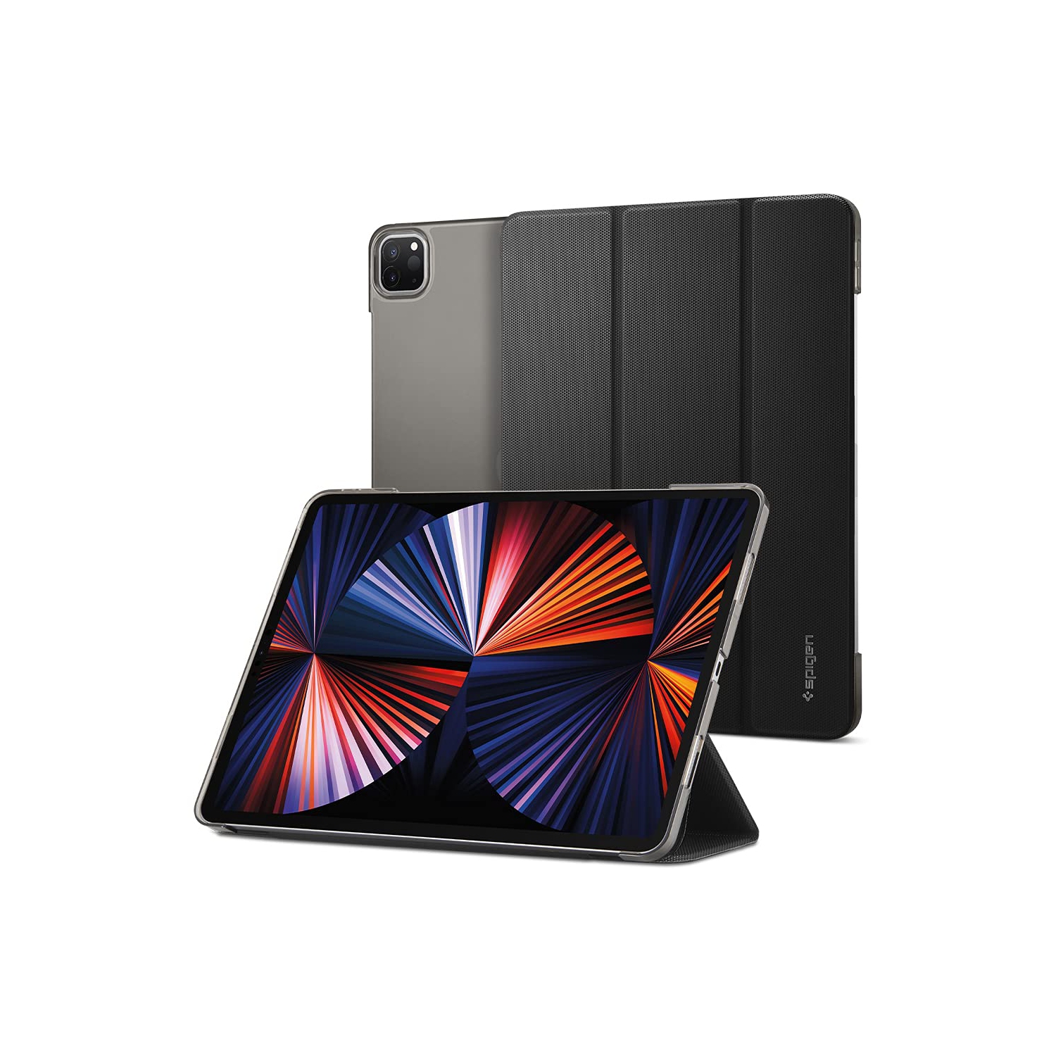 Spigen Liquid Air Folio Designed for iPad Pro 12.9 Case (2021) - Black