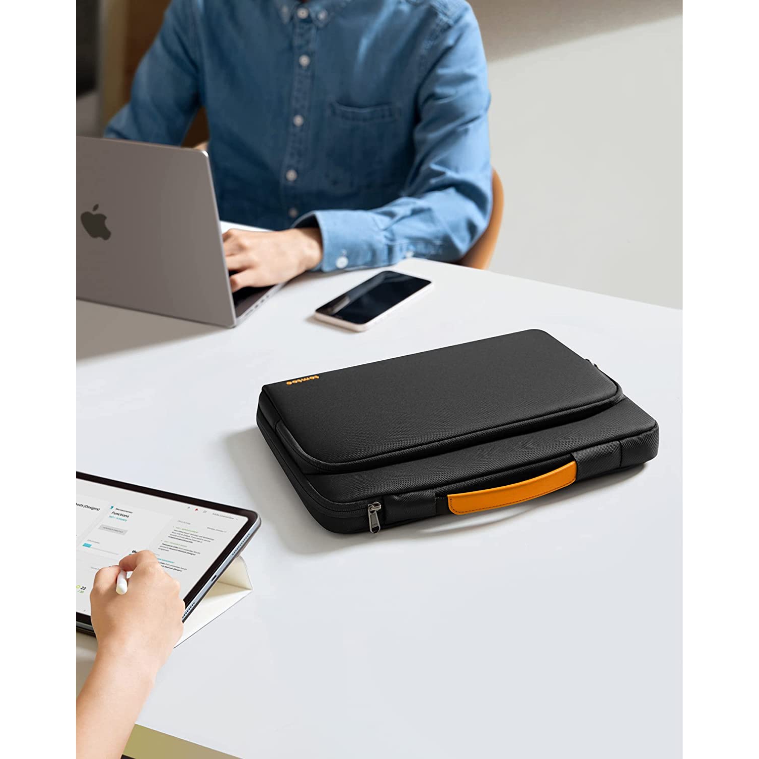 360 Protective Laptop Carrying Case for 13-inch MacBook Air M2/A2681 M1/A2337 2022-2018, MacBook Pro M2/A2686 M1/A2337 2022-2016, 13-inch Surface Pro