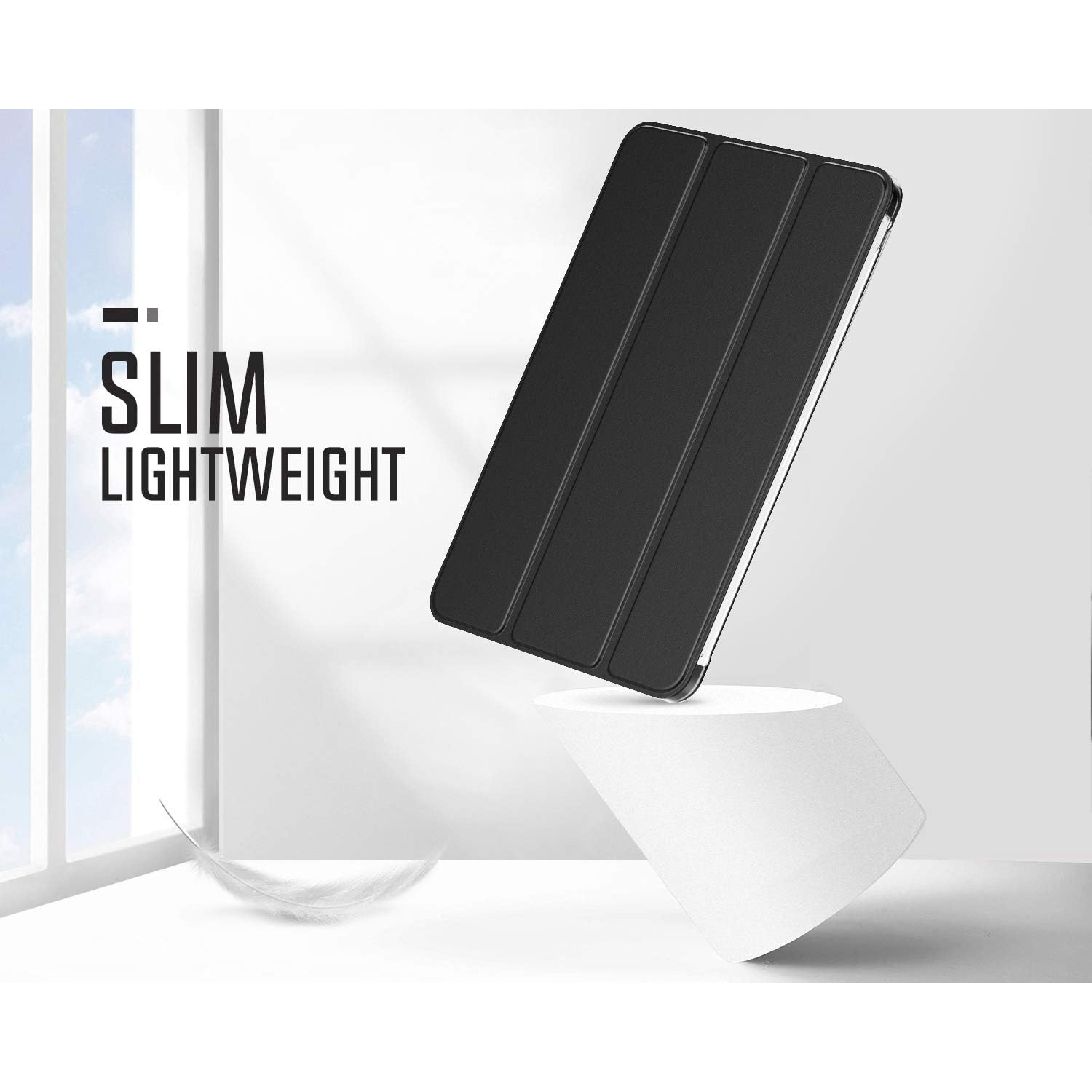 Case Fit New iPad Pro 11 4th Generation 2022/iPad Pro 11 3rd Gen 2021, [Support Apple Pencil Charging] Slim Trifold Hard Back Shell Protective Smart