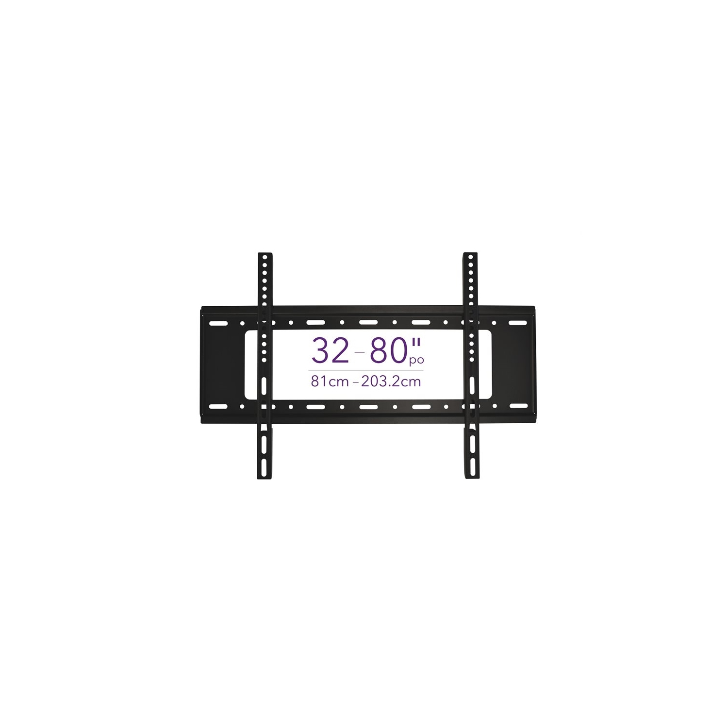 Elink CV971 - Fixed Wall Mount for 32 '' to 80 '' TVs, Maximum VESA 600 x600, Black