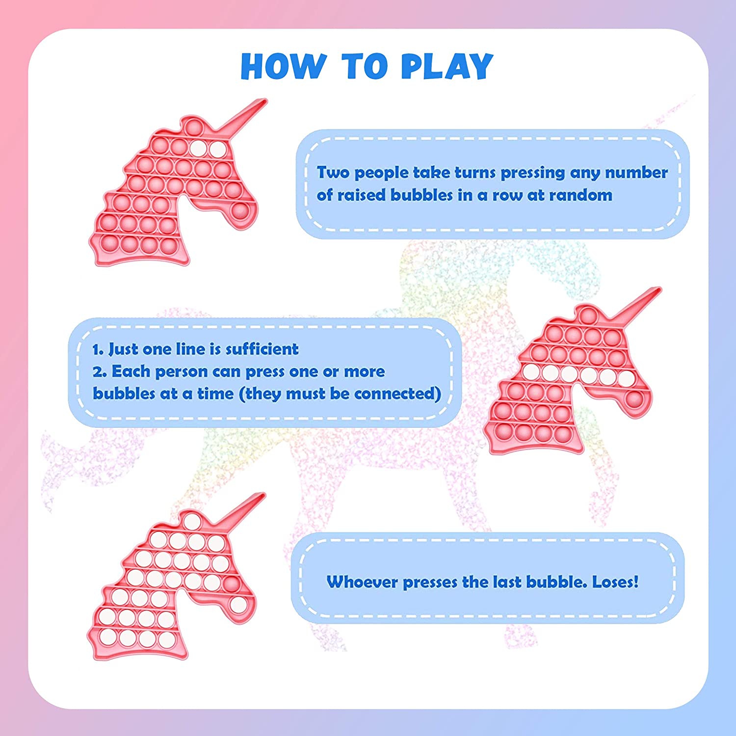 Jouet Rainbow Circle Push Pop Bubble Fidget [Sensory Kids Adults Anxiety Stress Relief]