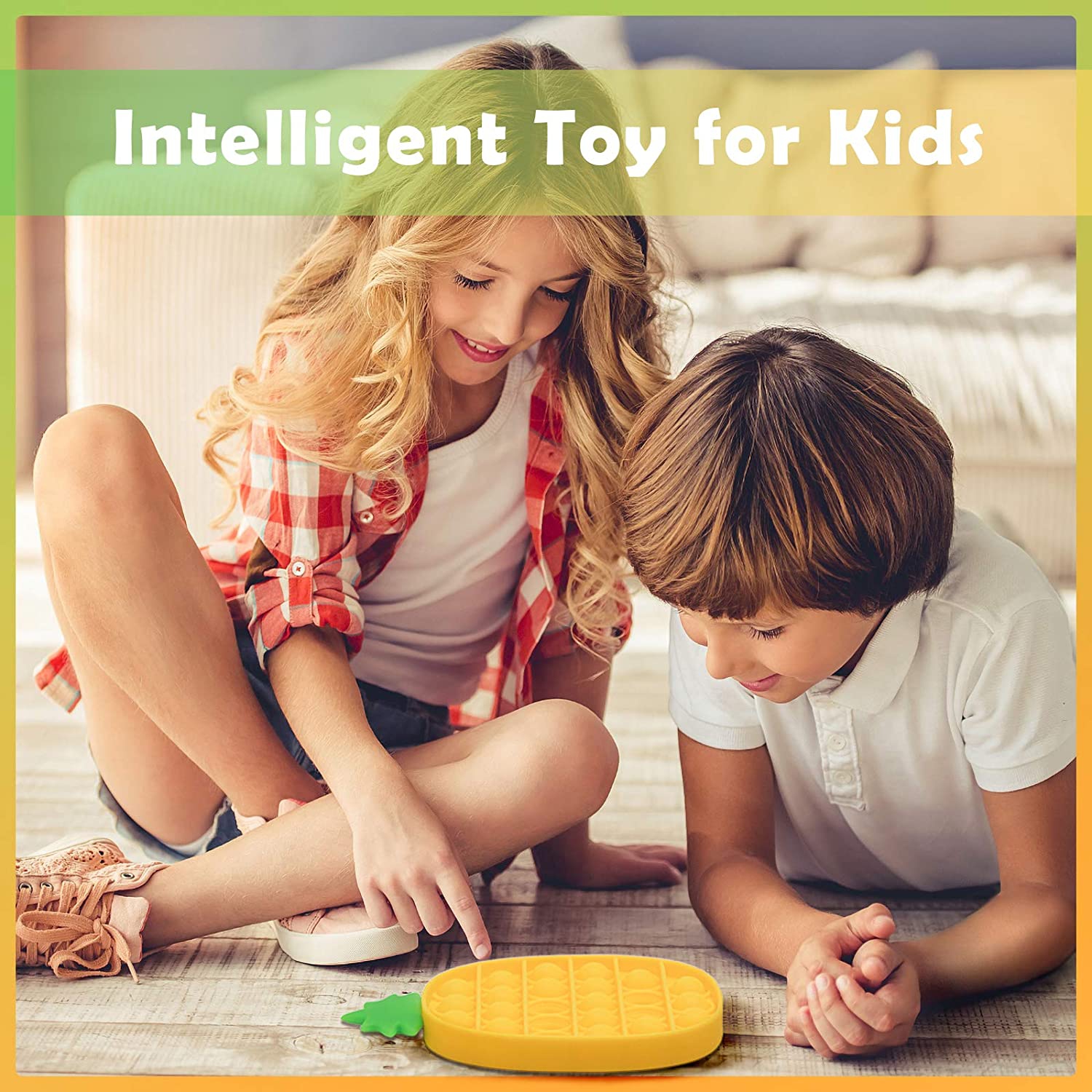 Jouet Pop Bubble Fidget Push d'ananas [Sensory Kids Adults Anxiety Stress Relief]