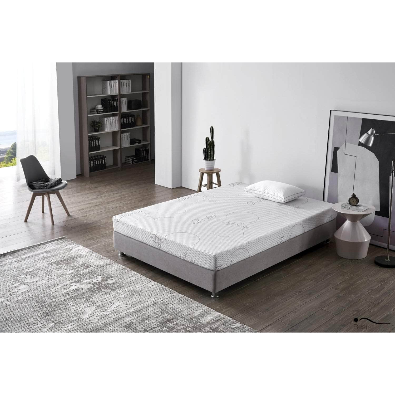 Matelas en mousse à mémoire en bambou Tranquility de 6&nbsp;po de Rerest Therapy