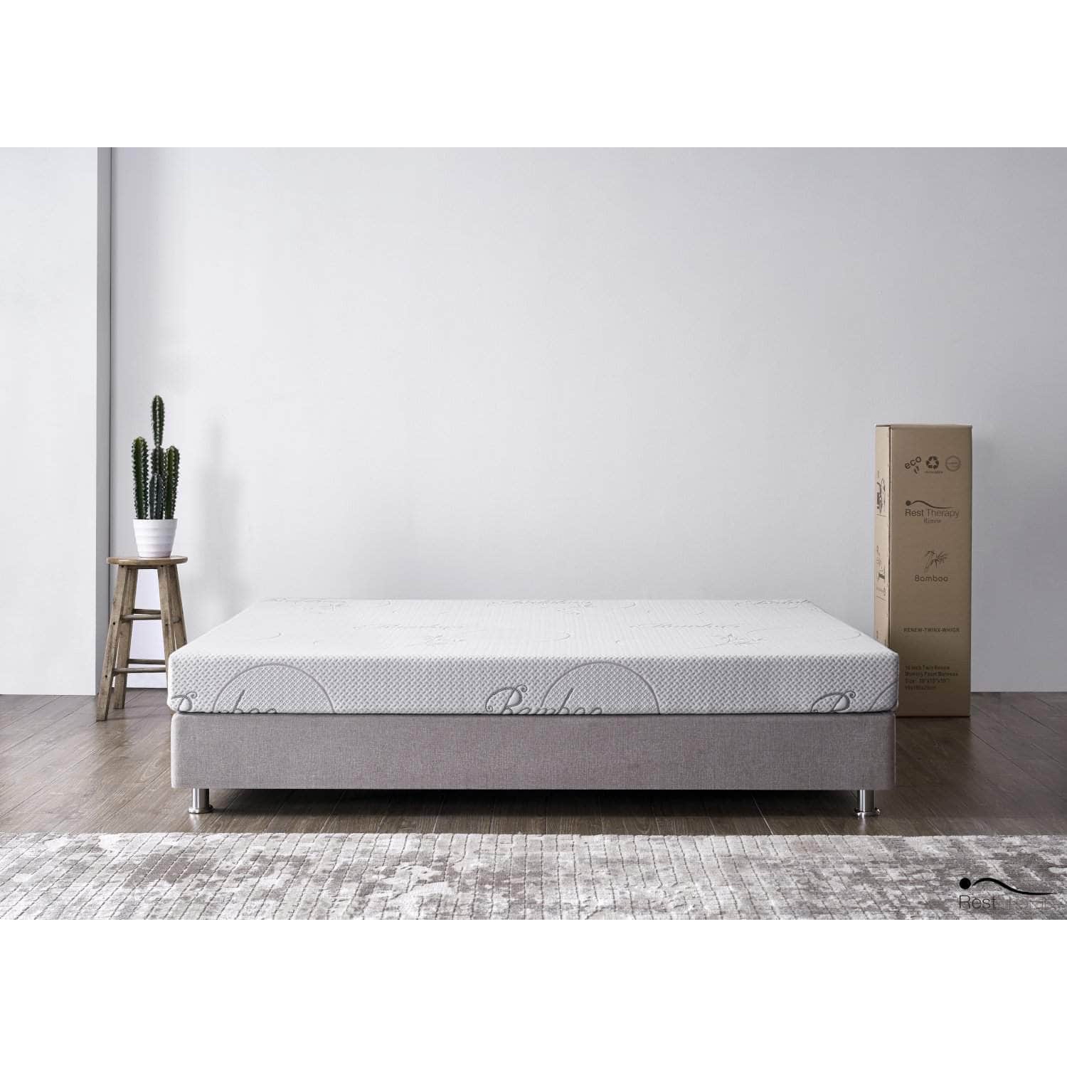 Matelas en mousse à mémoire en bambou Tranquility de 6 po de Rerest Therapy