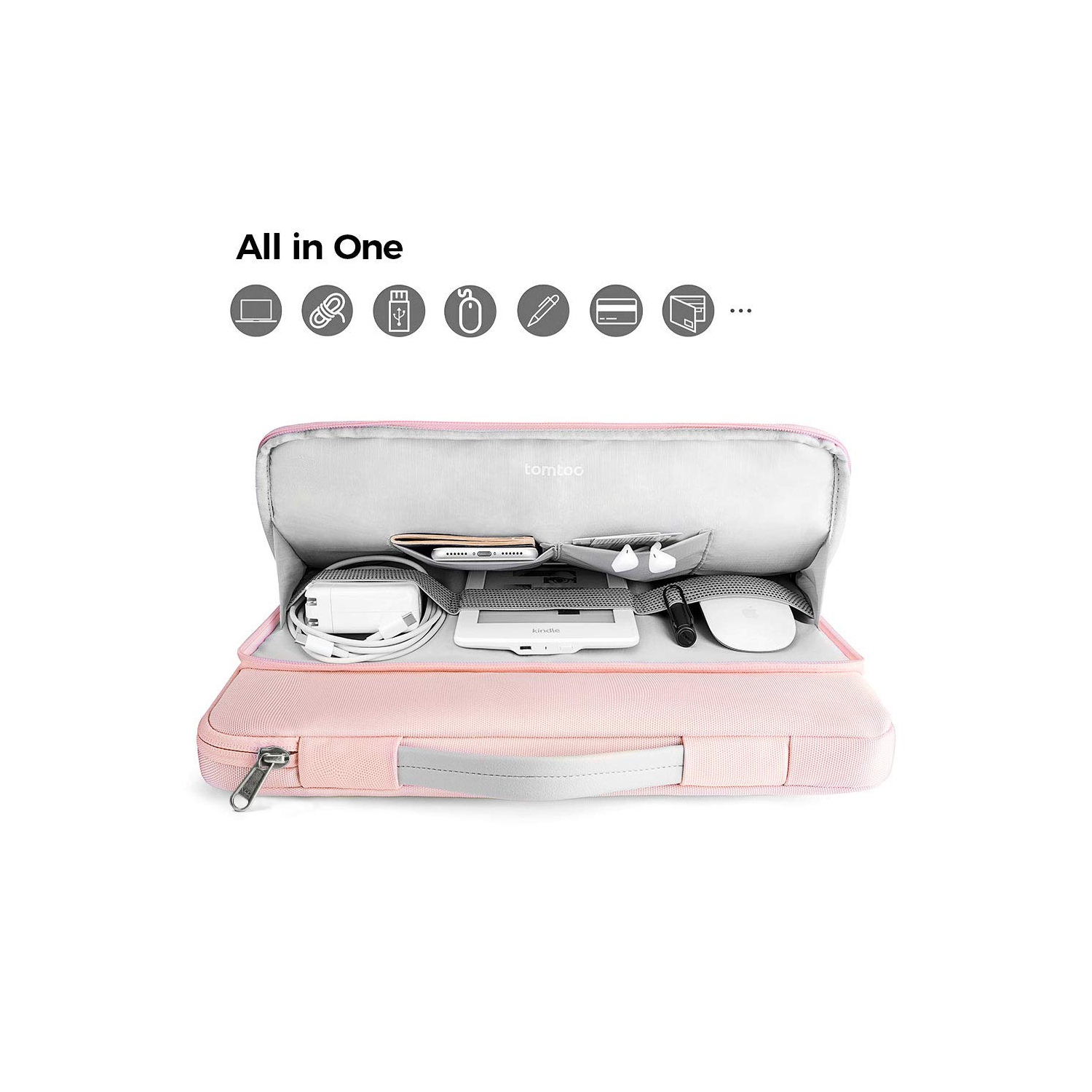 360 Protective Laptop Carrying Case for 12.3 Inch Surface Pro X/7/6/5/4, 13-inch New MacBook Air M1/A2337 A2179 A1932