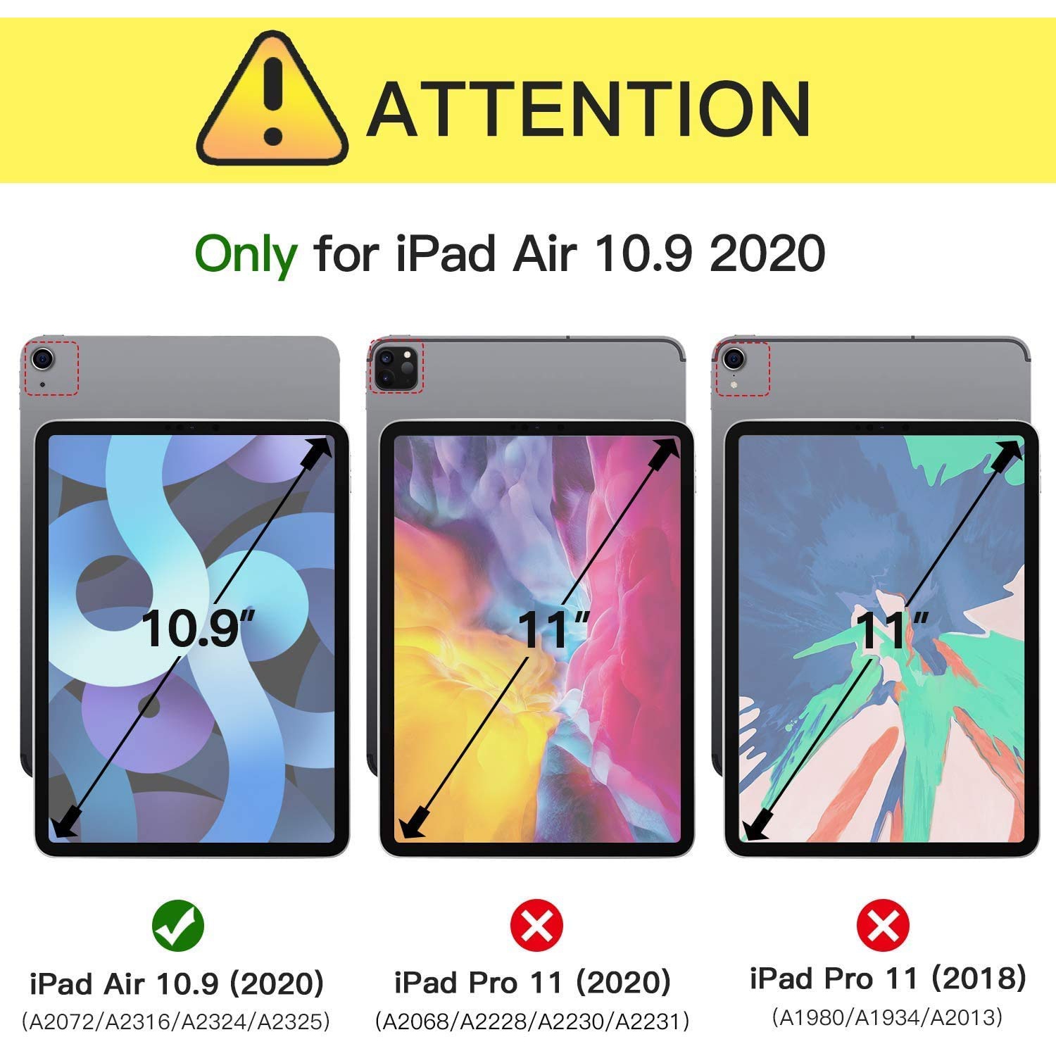 ZtotopCase for New iPad Air 4th Generation Case, Built-in Screen Protector, Dual Layer Shockproof Full Protective Cover with