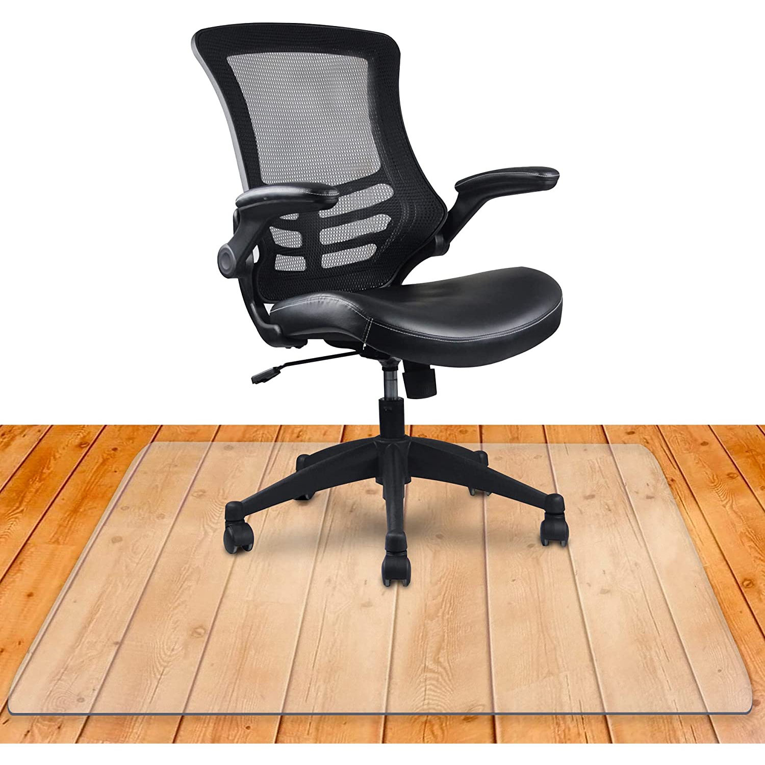 Clear Chair Mat for Hardwood Floor, 36" x 48"Transparent Floor Protector, Office Home Floor Protector mat, Easy Clean