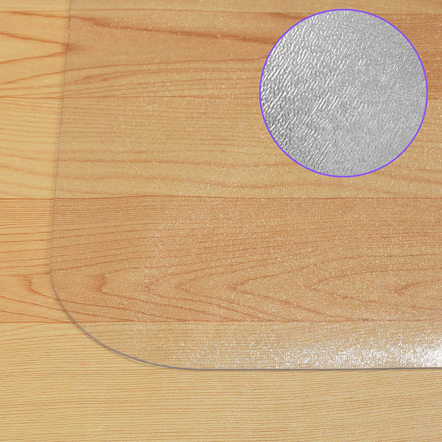 Tapis transparent pour chaise en bois dur, protecteur transparent pour plancher de 36 x 48 po, tapis protecteur de plancher Office Home, facile à