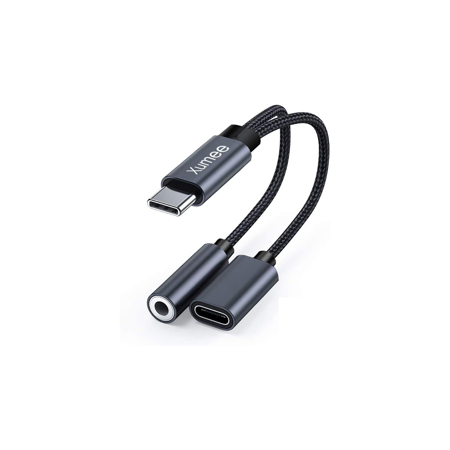 HLD 2-in-1 USB-C to 3.5mm Headphone Jack & Fast Charging Adapter