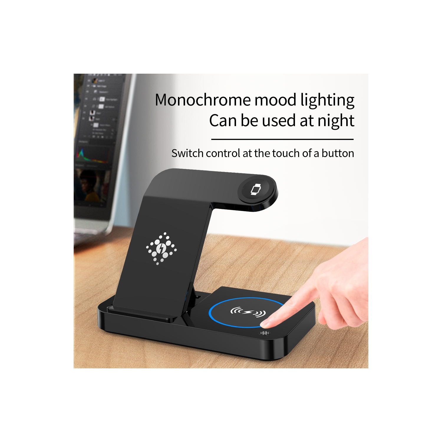 15W 3-in-1 Wireless Charger for iPhone 17–11, Galaxy Z Fold/Flip 6, S24–S20, Galaxy Watch 6/5Pro/4/Classic, Buds Pro/Live/Plus, AirPods Pro/4/3/2 &