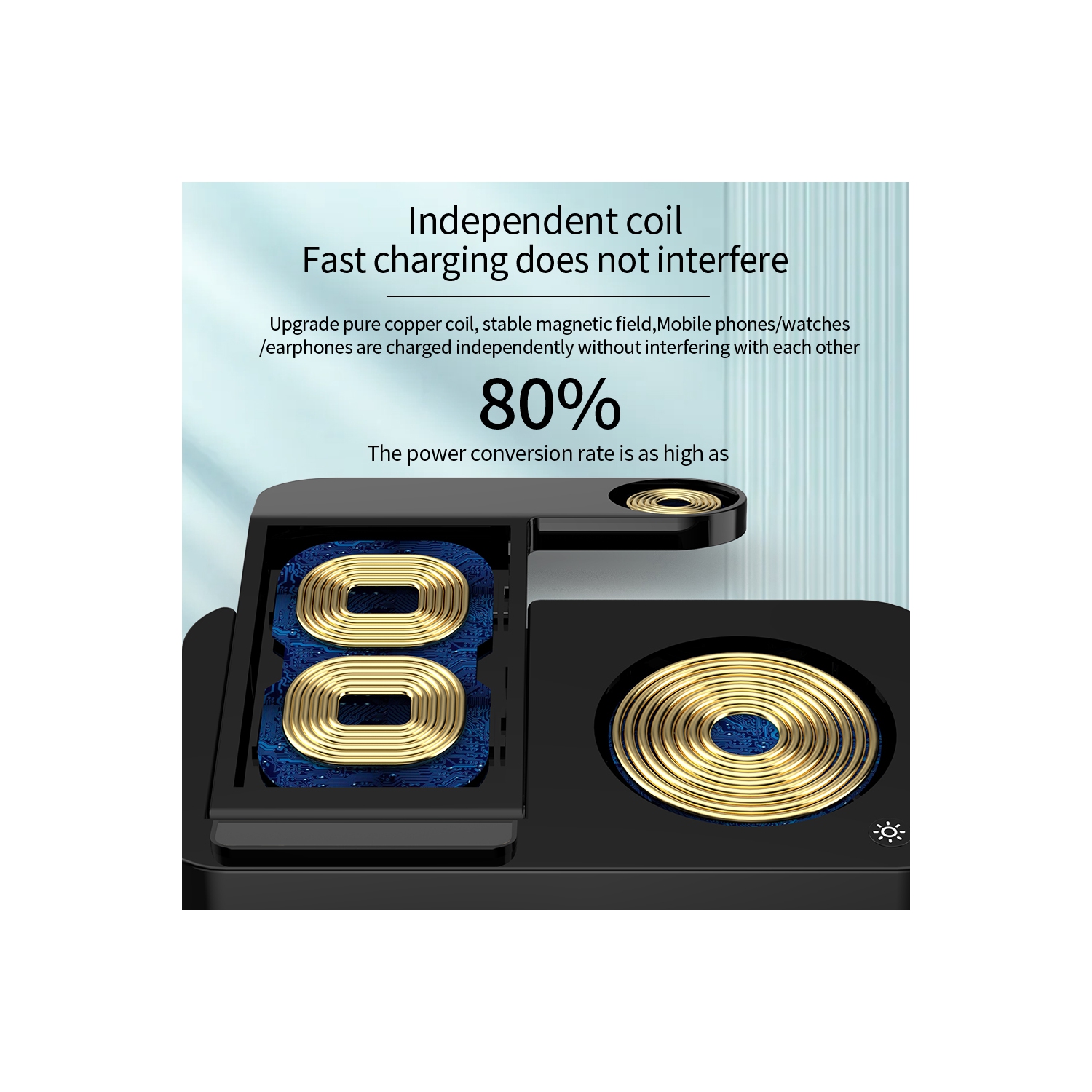 15W 3-in-1 Foldable Wireless Charger for iPhone 17/16/15/ to 11 Galaxy S25,S24–S20, Z Fold/Flip, Galaxy Watch 8/76/5 Pro/4/3/Active, Buds 2