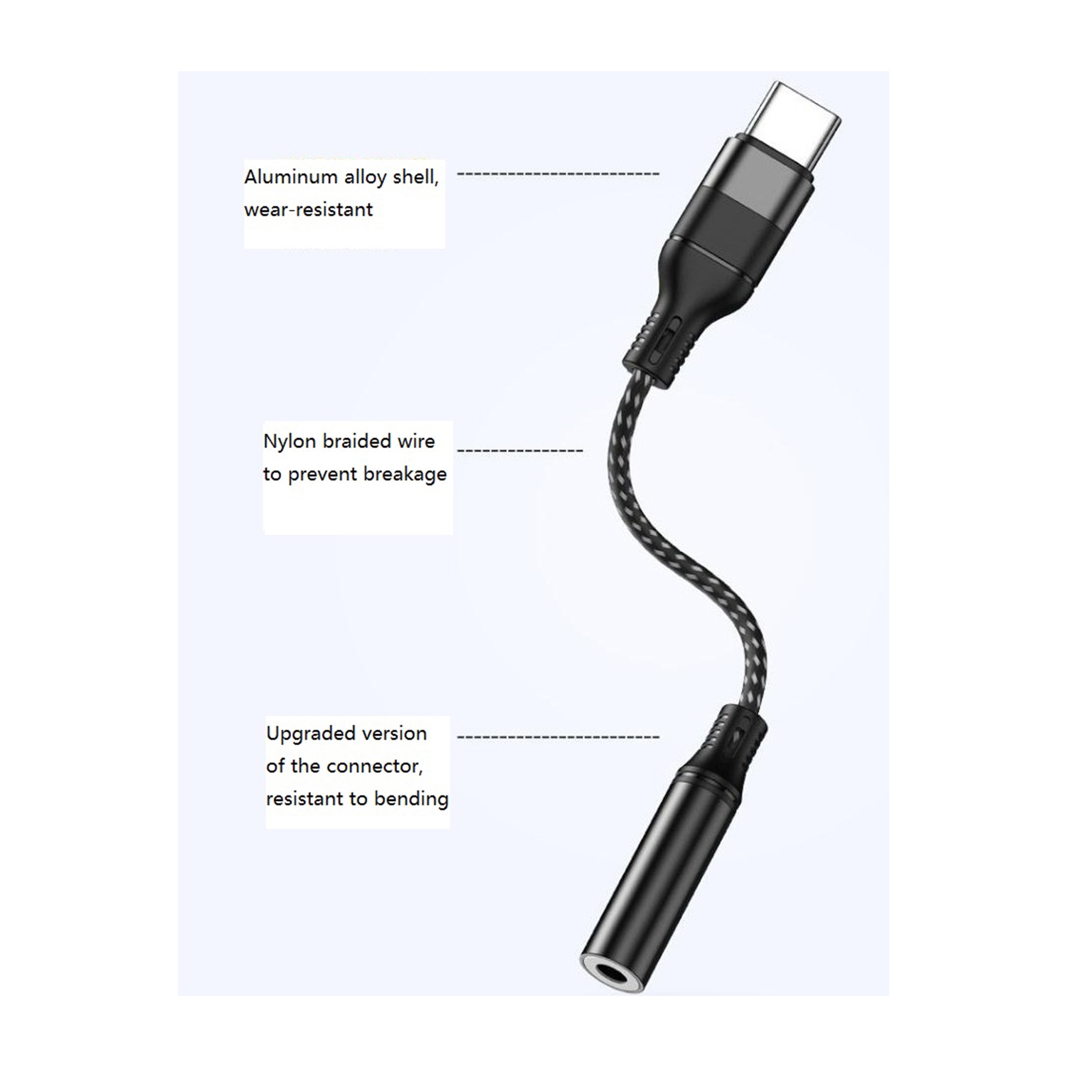 Câble adaptateur USB C à 3,5&nbsp;mm prise pour écouteurs de Navor, adaptateur convertisseur audio-C vers auxiliaire compatible avec le Galaxy S22