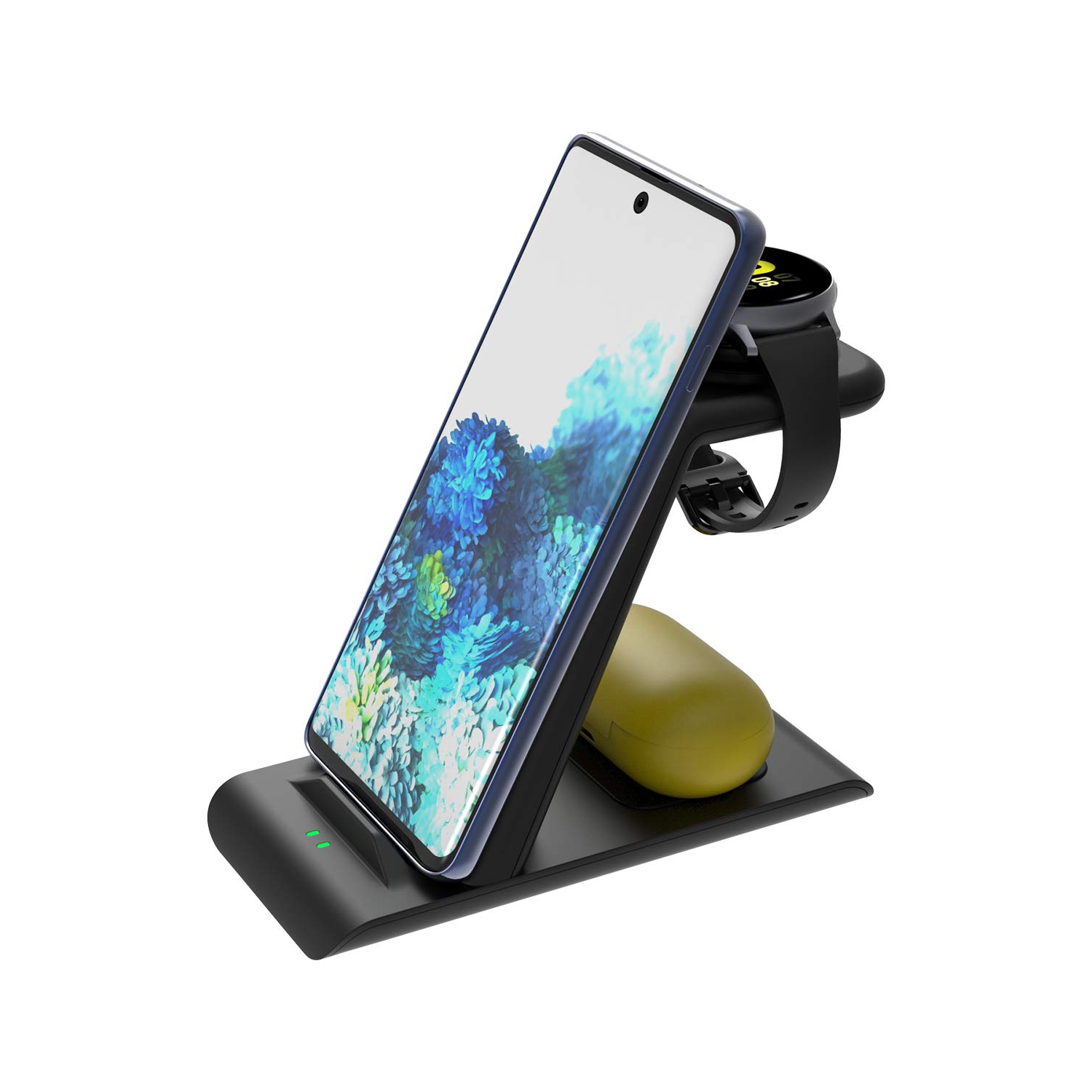 Elobeth Wireless Charger Stand Compatible with Samsung Wireless Fast Charger Galaxy Watch 42mm/46mm/Active2/1 Gear S3/S2/Spo
