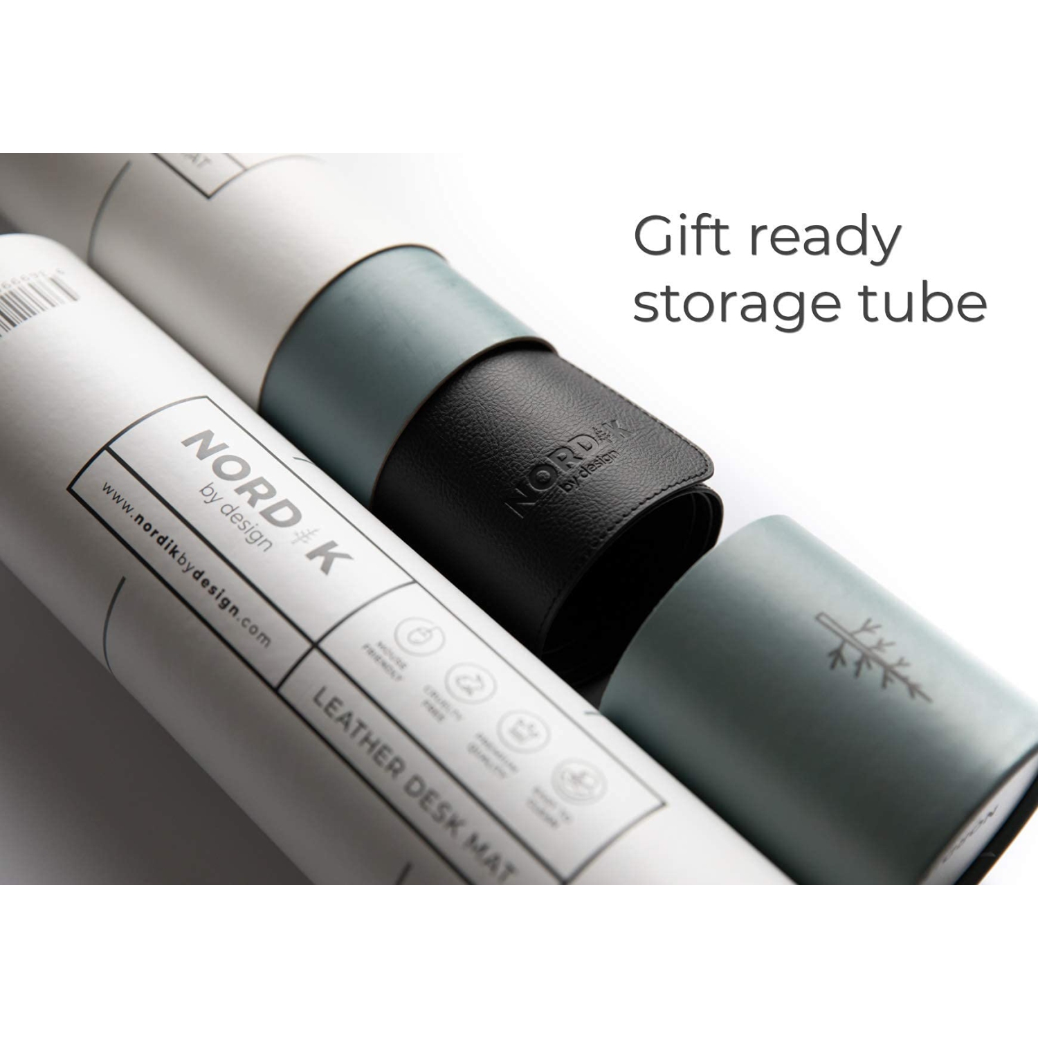 Tapis de bureau en cuir Nordik, range-câbles, extension haut de gamme pour accessoires de bureau à domicile -