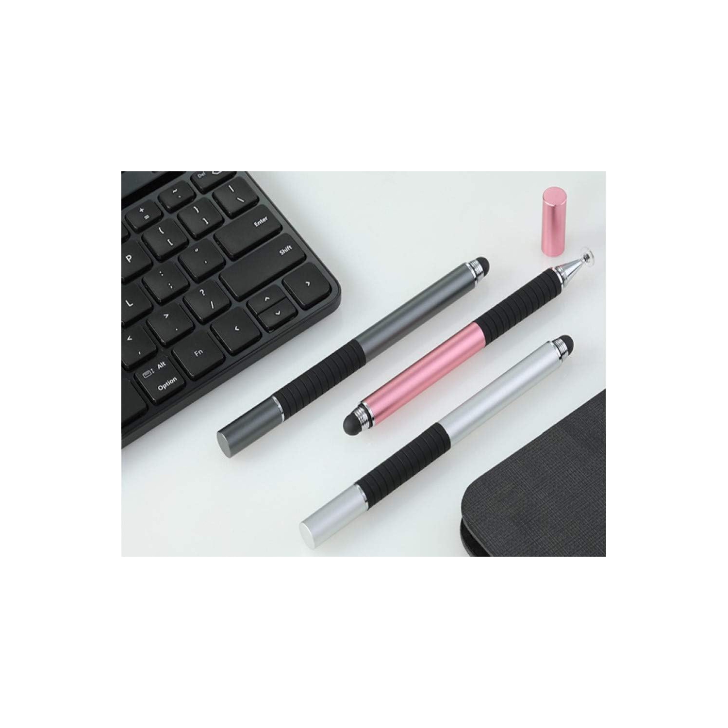 Styllet Universel Fibre Stylets écran Tactile Lot 2 - Compatible IPad IPhone Tablette Universel Stylet Universel écran Tactile