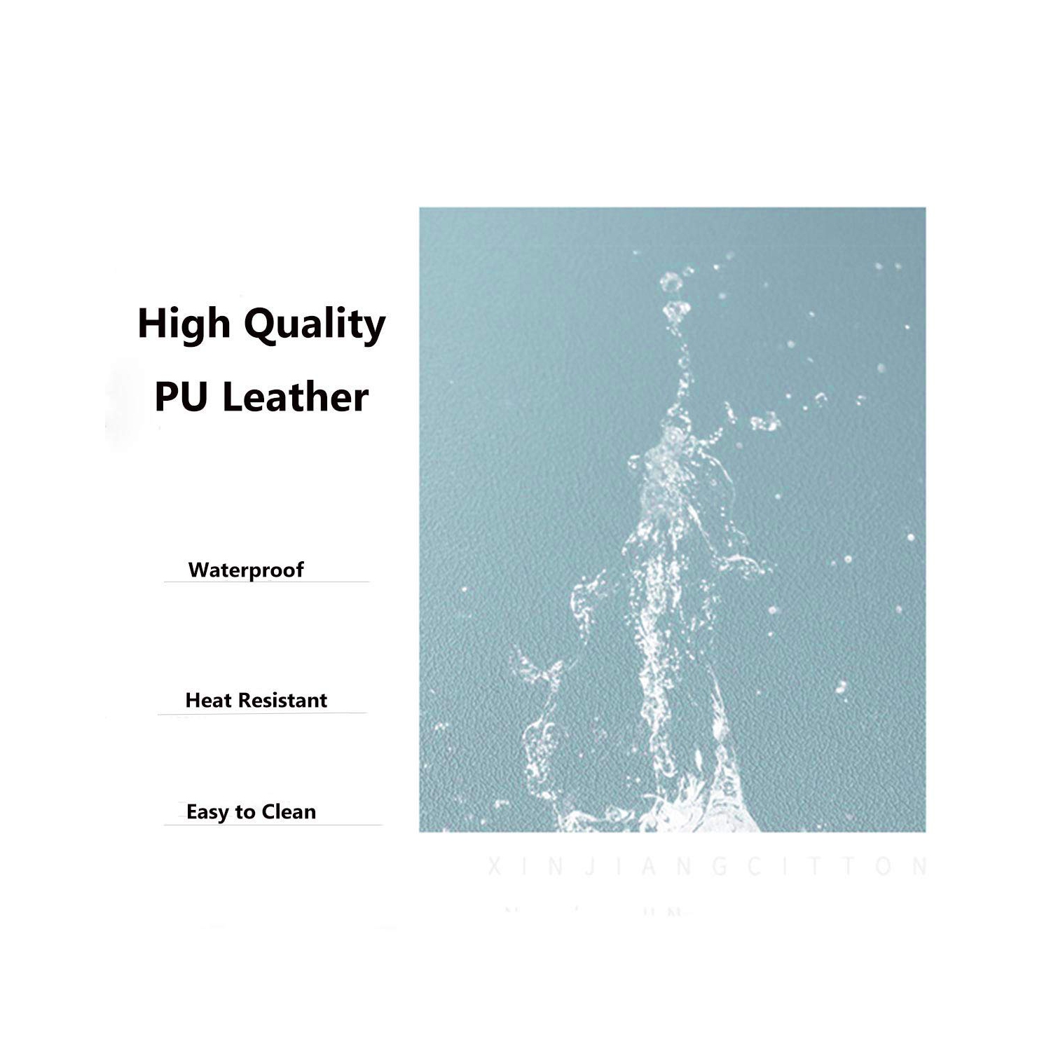 Sous-main de bureau en cuir WAEKIYTL, couvre-sous-main pour bureau, grand tapis de souris, ultra mince, étanche, double face, facile à nettoyer WR