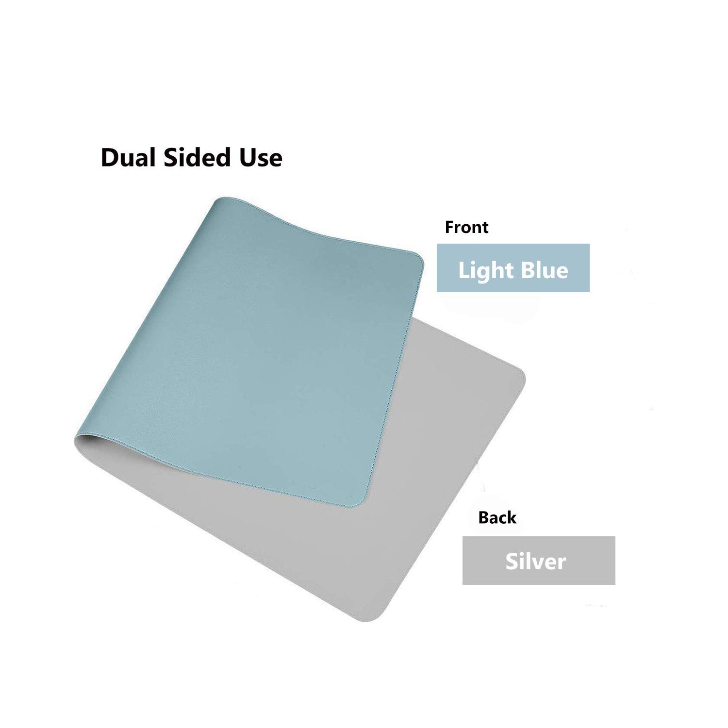 Sous-main de bureau en cuir WAEKIYTL, couvre-sous-main pour bureau, grand tapis de souris, ultra mince, étanche, double face, facile à nettoyer WR