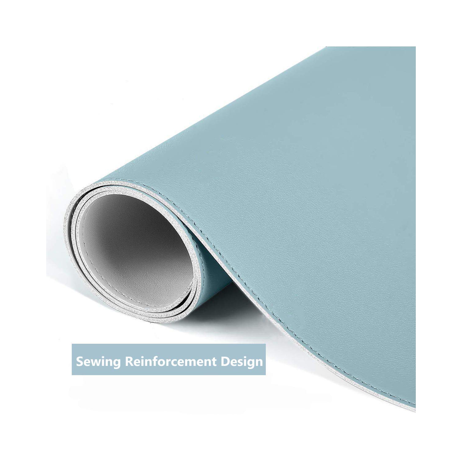 Sous-main de bureau en cuir WAEKIYTL, couvre-sous-main pour bureau, grand tapis de souris, ultra mince, étanche, double face, facile à nettoyer WR