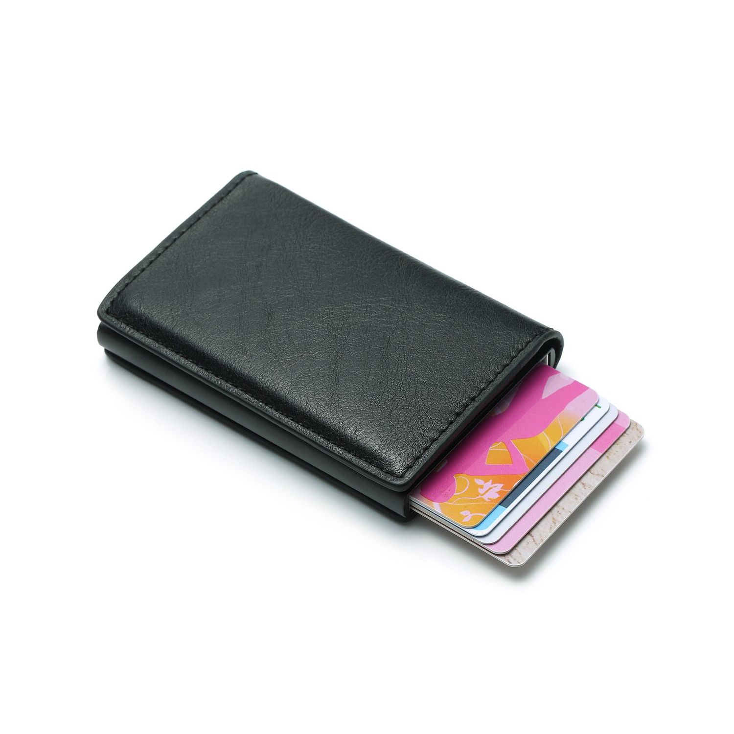 Porte-cartes RFID porte-cartes professionnelles mince/porte-cartes professionnelles/cartes de crédit minimaliste/étui/cuir polyuréthane dans une