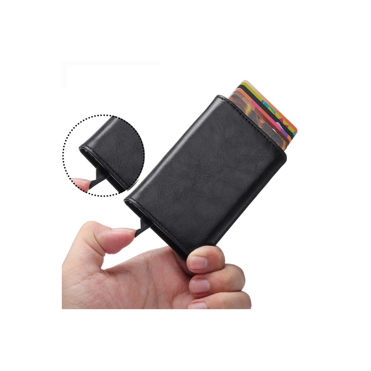 Porte-cartes RFID porte-cartes professionnelles mince/porte-cartes professionnelles/cartes de crédit minimaliste/étui/cuir polyuréthane dans une