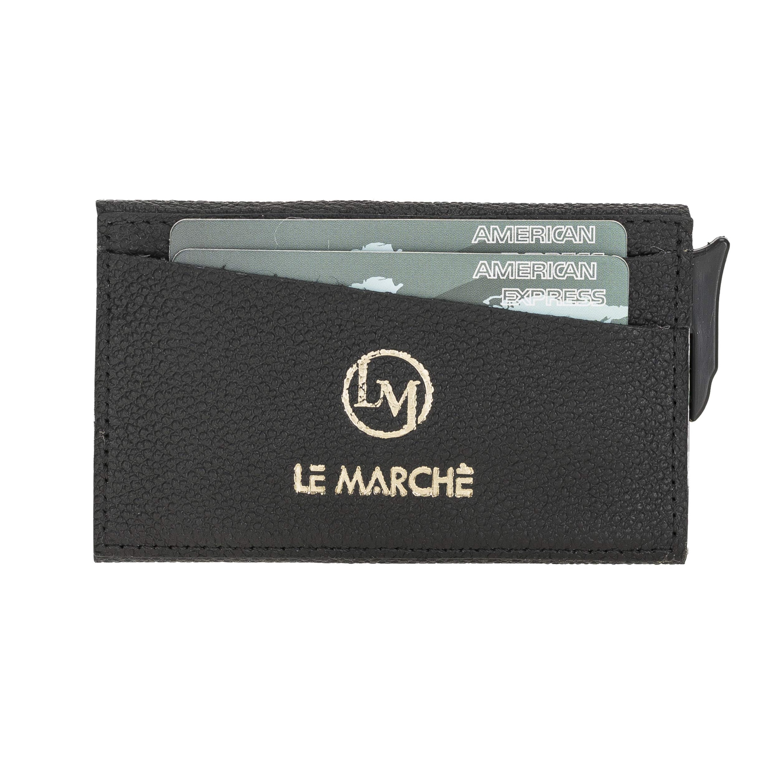 Porte-cartes homme porte-cartes porte-cartes pour hommes/femmes Portefeuille minimaliste cuir porte-cartes crédit mince Smar automatique