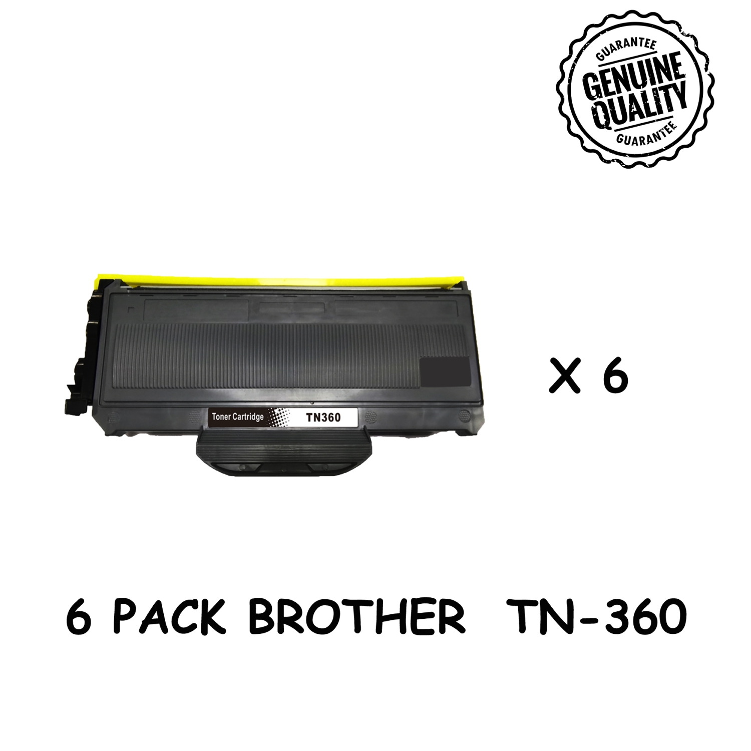 Bestoner™ 6 PK Brother TN360/TN-360/tn360/tn 360 Compatible Black Toner Cartridge Brother DCP-7030/7040/7045N HL-2140/2150/2170