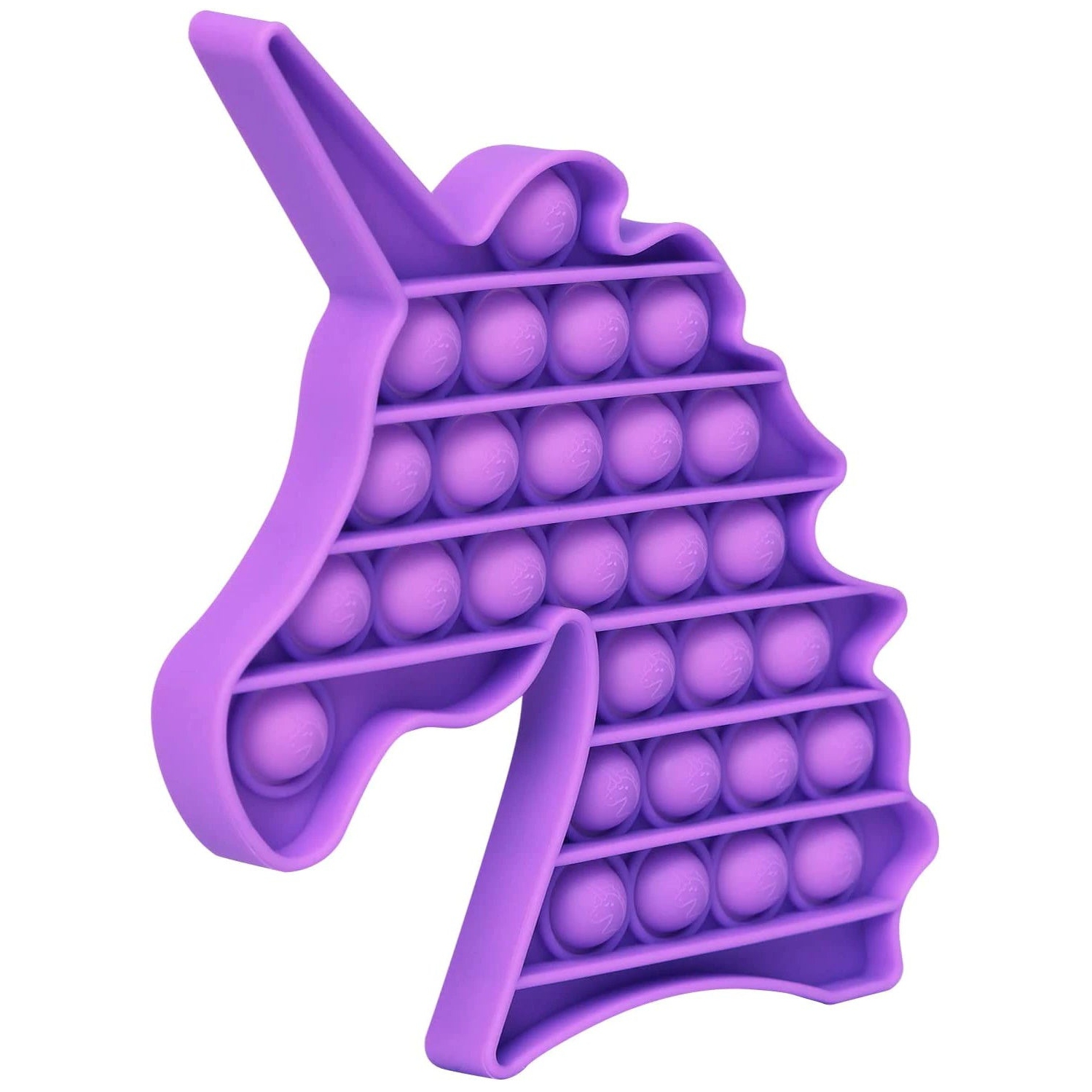 Jouet jouet à pousser licorne Pop Bubble Fidget [Sensory Kids Adults Anxiety Stress Relief]