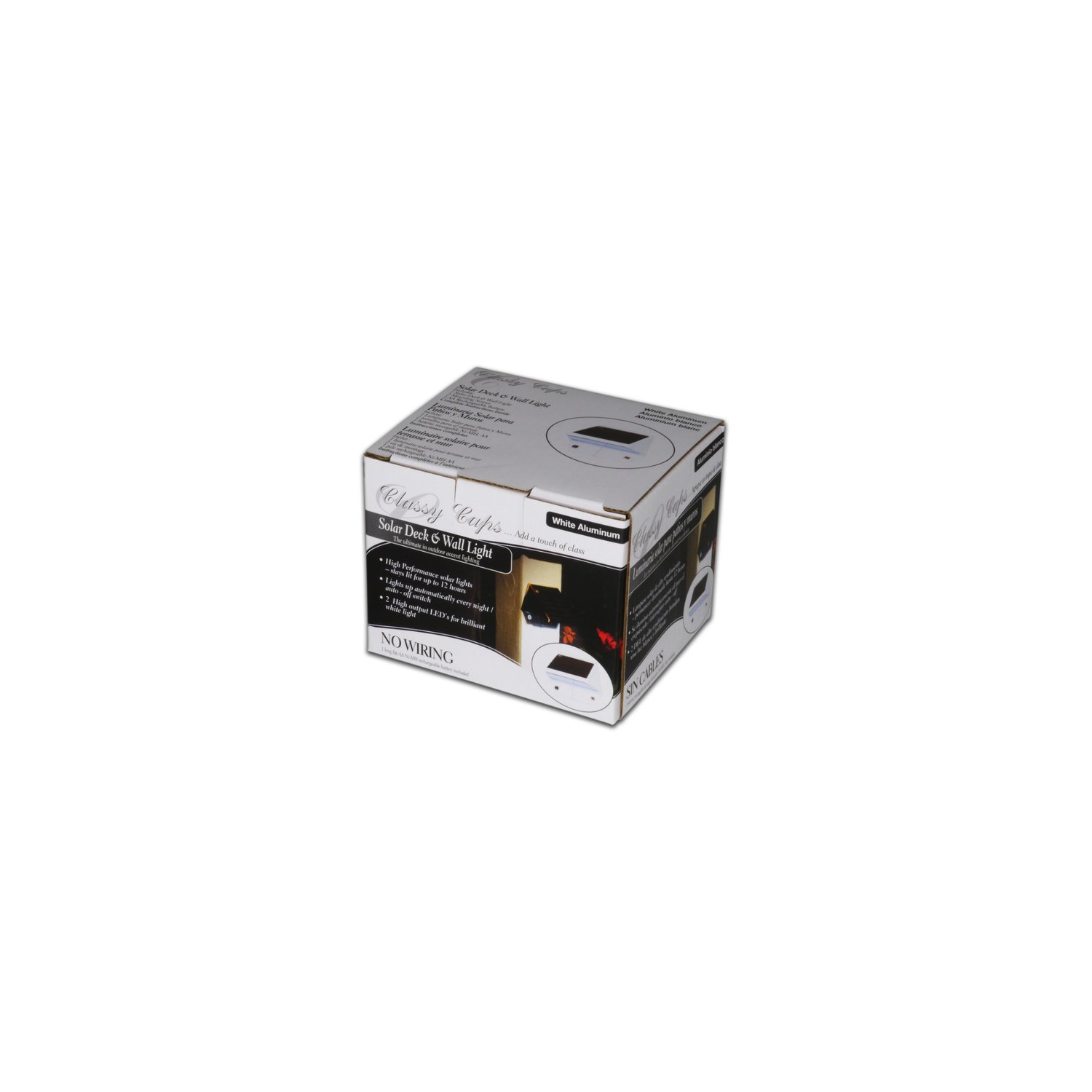 Classy Caps White Aluminum Deck & Wall Light Sl179