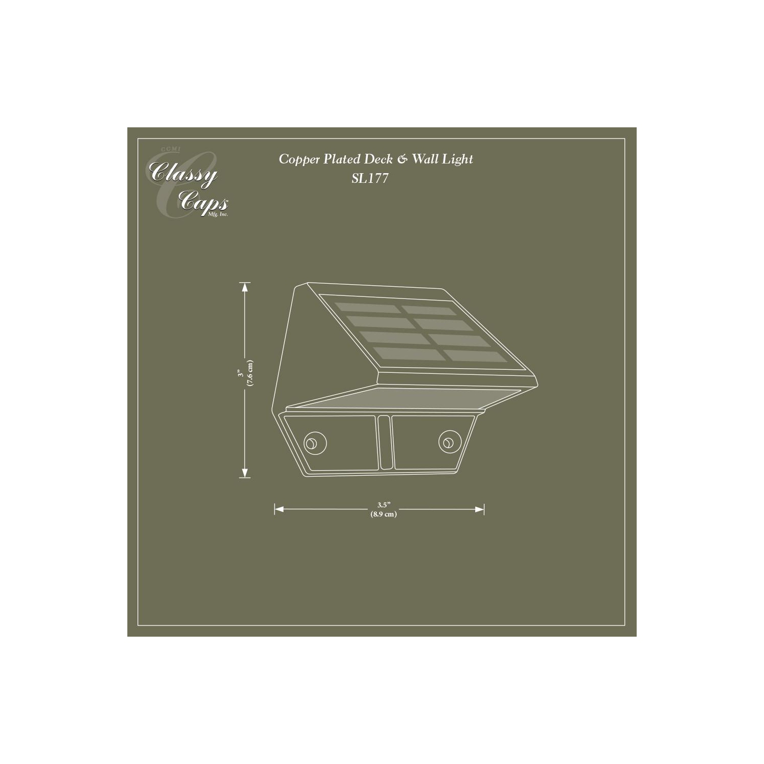 Classy Caps Copper Plated Deck & Wall Light SL177