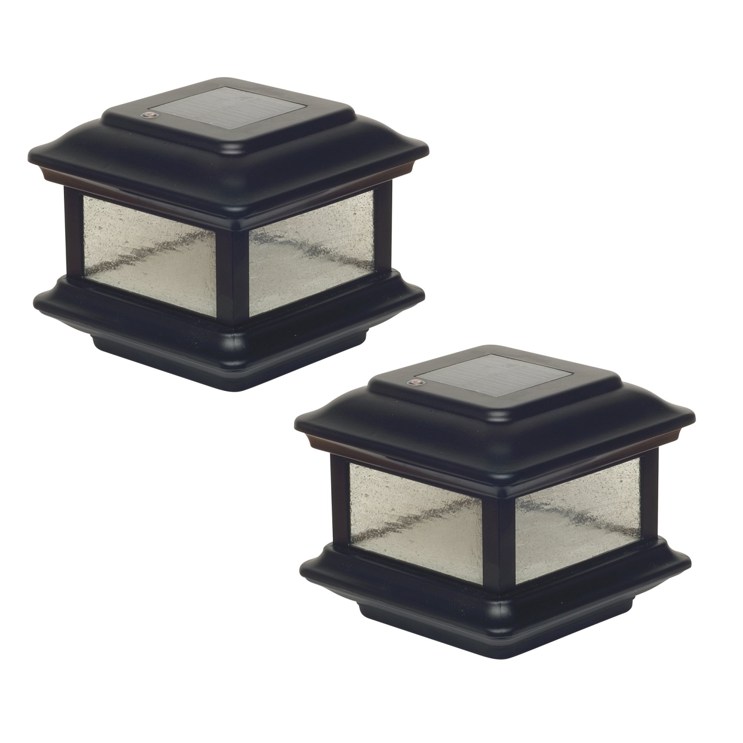 Classy Caps 4x4 Black Aluminum Colonial Solar Post Cap SLO88