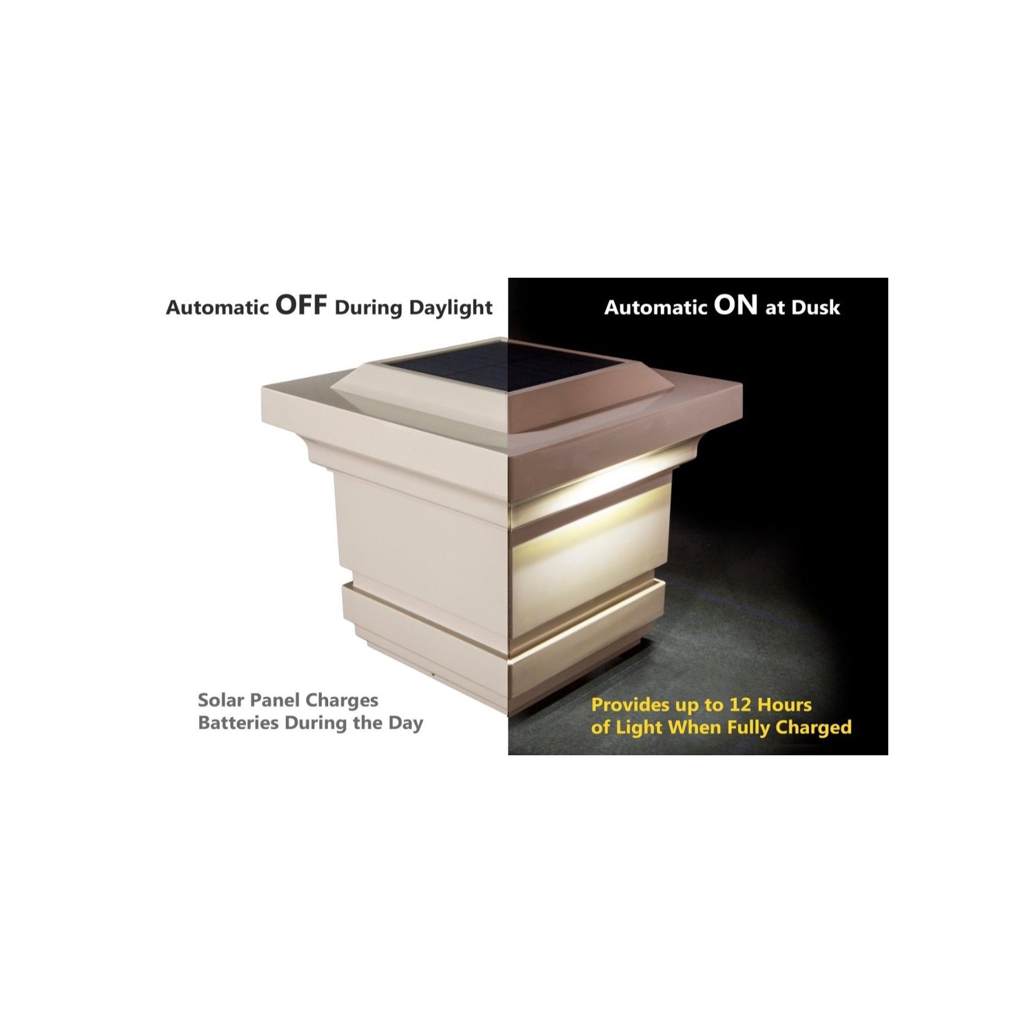 Classy Caps 4x4 Tan PVC Classy Solar Post Cap SLO74T