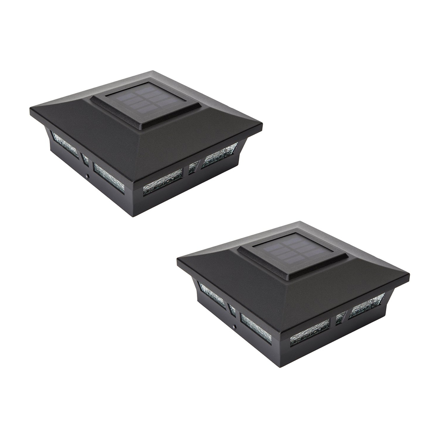 Classy Caps 6x6 Black Aluminum Oxford Solar Post Cap SLX772B