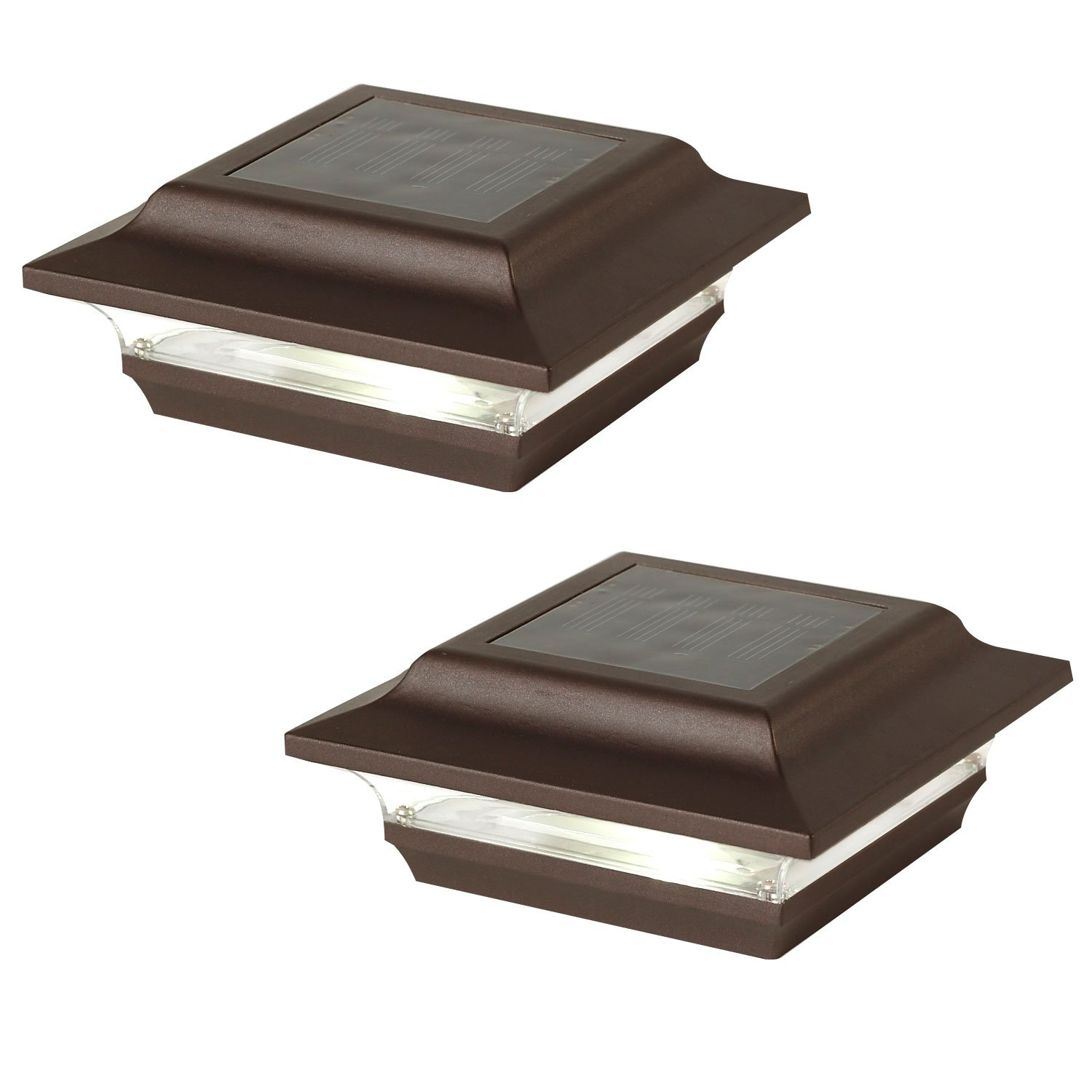 Classy Caps Capuchon de poteau solaire impérial en aluminium bronze 4x4 SL211R