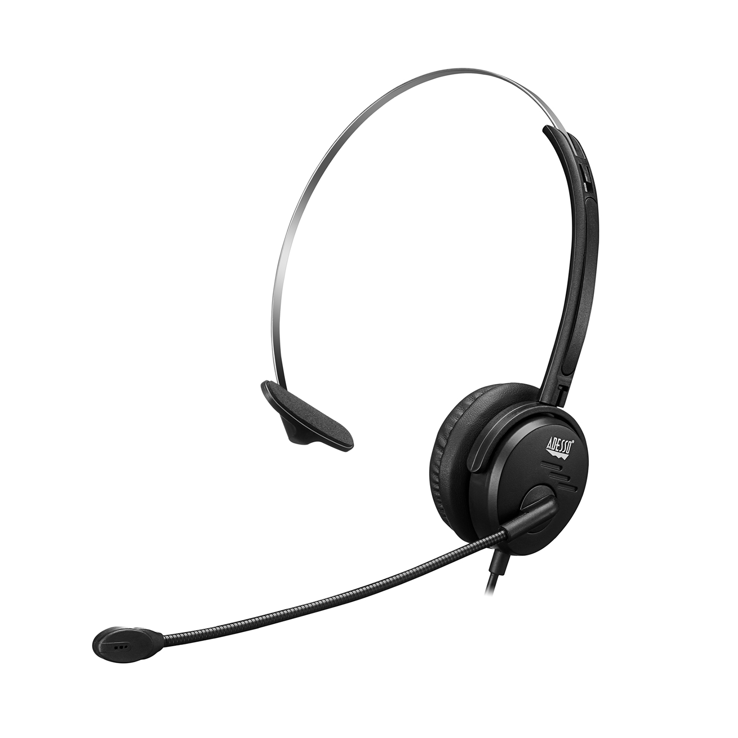 Adesso Xtream P1 Single-Sided Headset with Mic - Black -