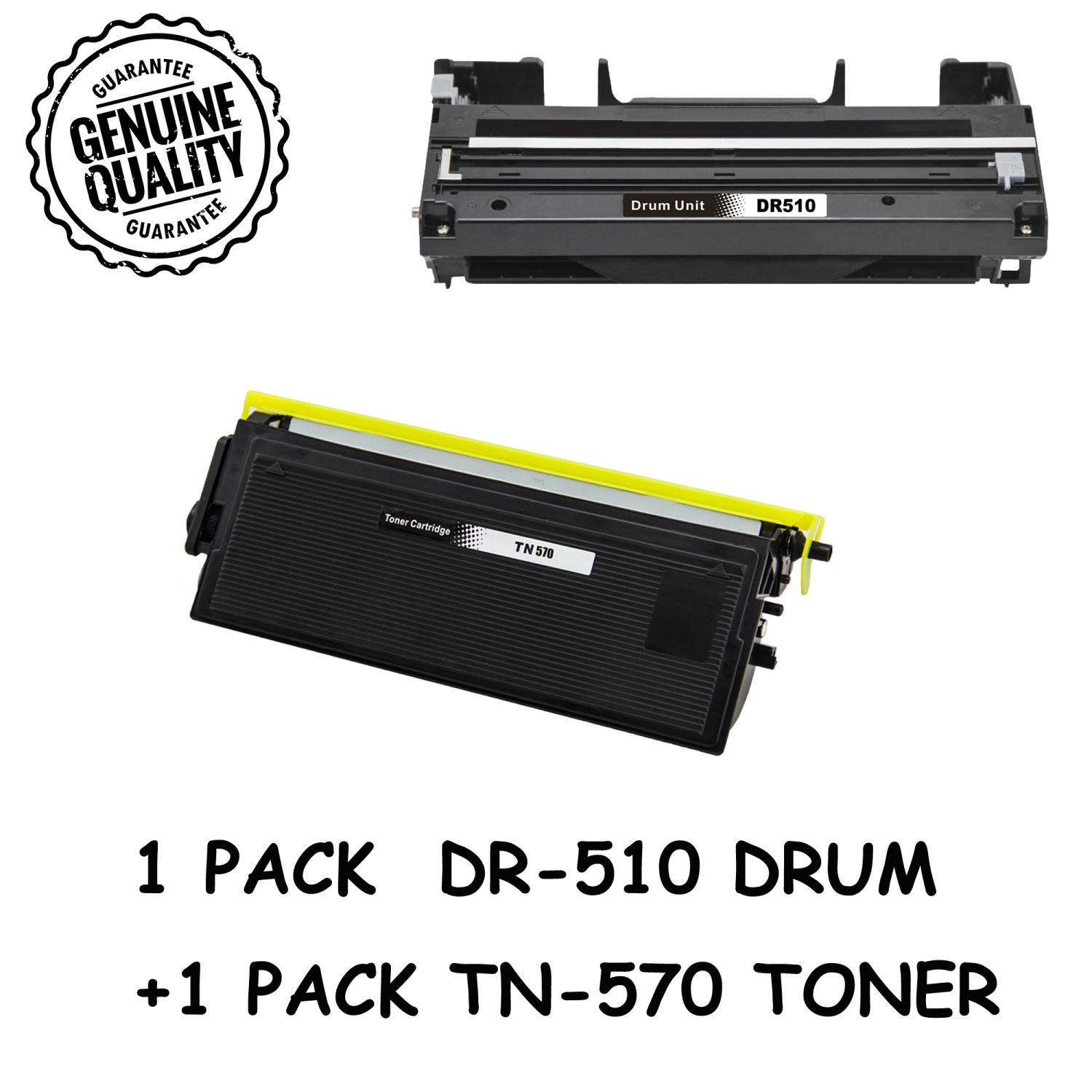 thumbnail image 2 of DR-510 Drum & TN-570 Toner Cartridge Combo – For Brother MFC-8440D, 8640D, 8840 – Black 2 of 3