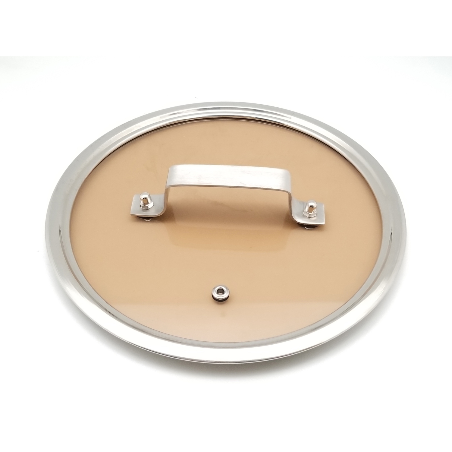 Sunwealth 5-ply bottom 5.9 quart heavy duty stainless steel soup pot with glass lid.