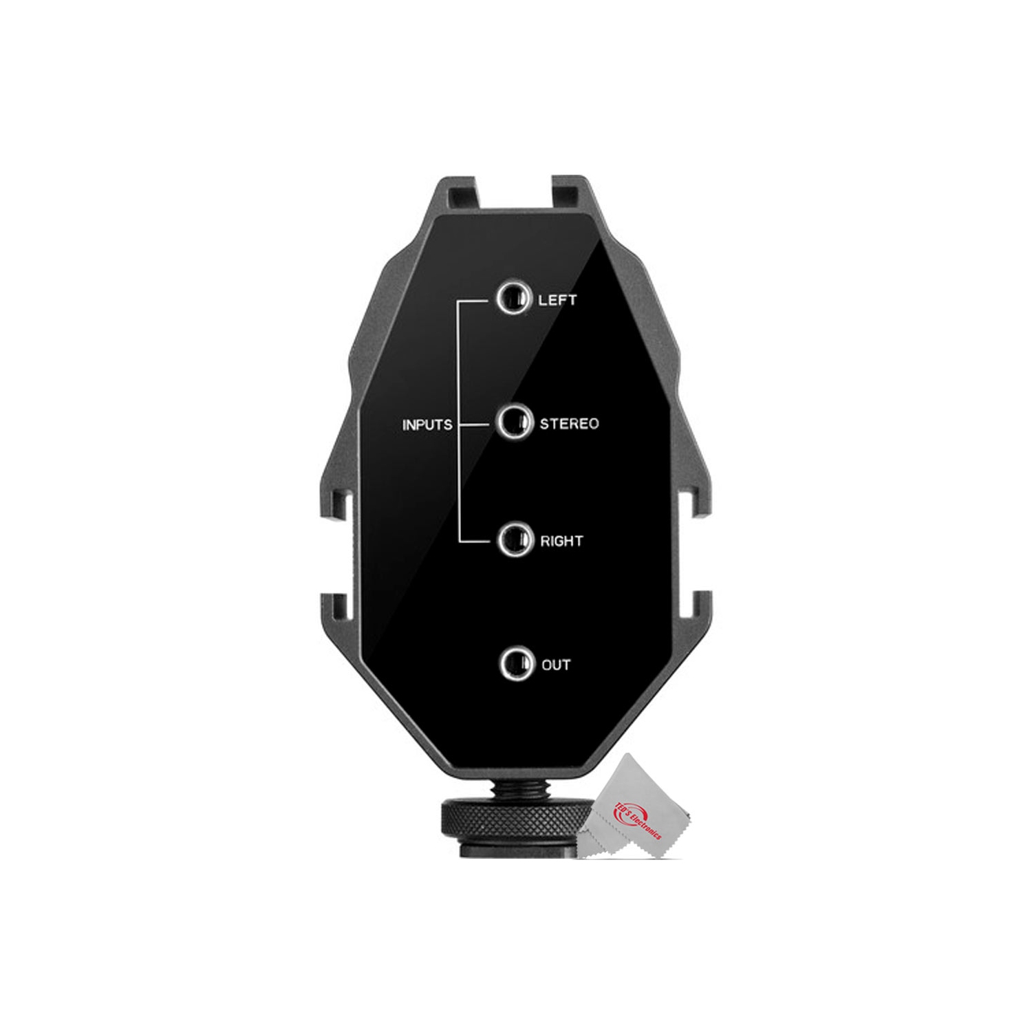 Adaptateur audio à deux canaux XM-AD3 de Vidpro pour appareils photo, caméscopes et téléphones intelligents