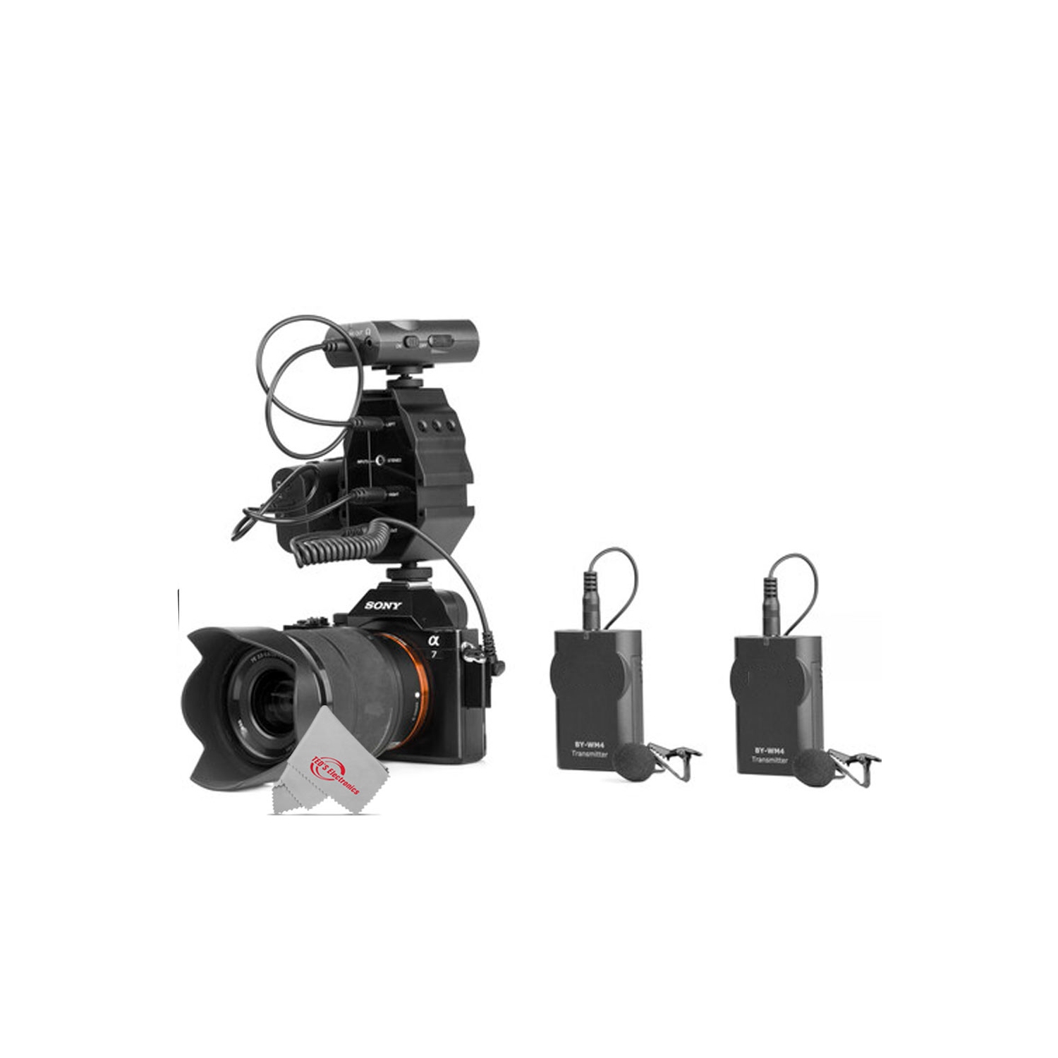 Adaptateur audio à deux canaux XM-AD3 de Vidpro pour appareils photo, caméscopes et téléphones intelligents