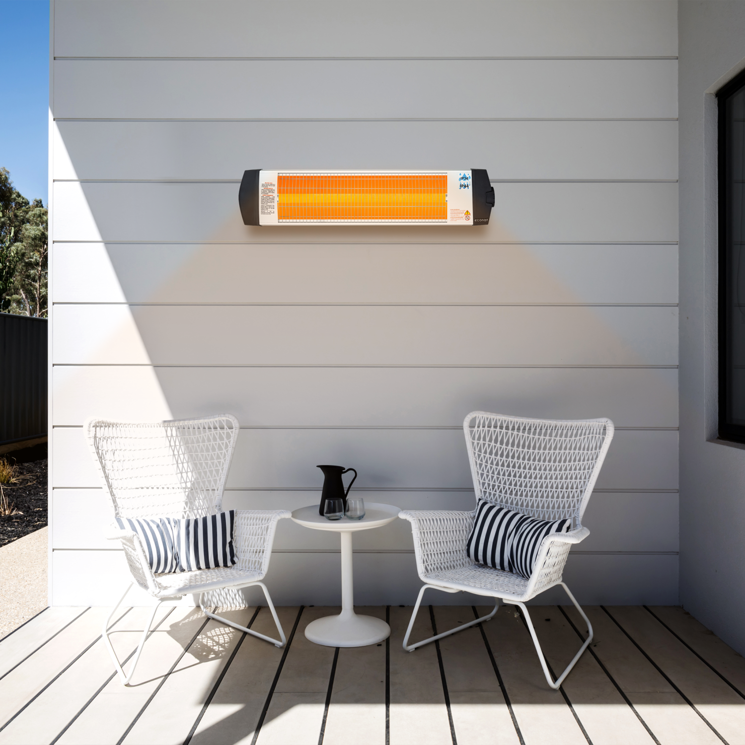 Econat C-15, 1500-Watt Electric Heater with Thermostat for Indoor and Outdoor