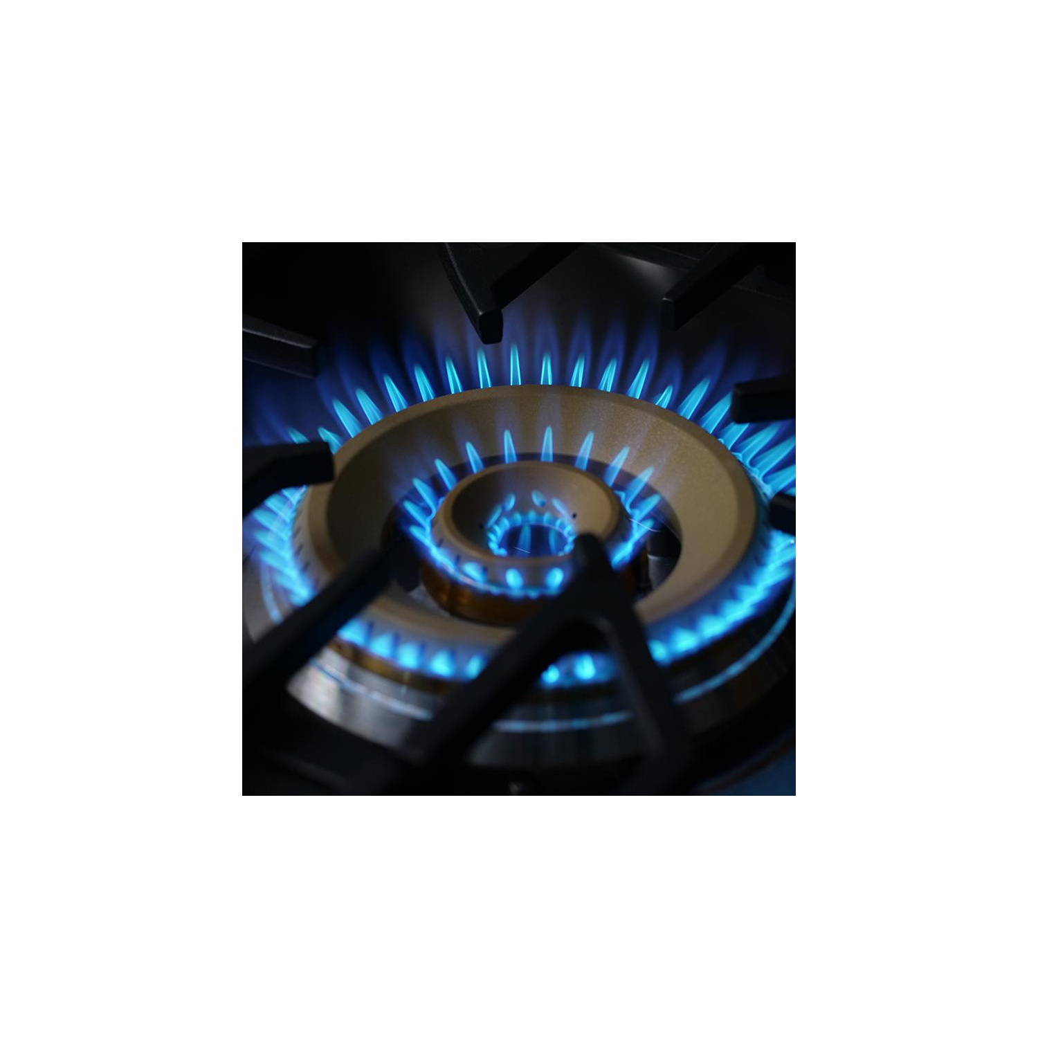 FOTILE GLS30501 30” Stainless Steel 5-Burner Gas Cooktop, Tri-Ring 21,000 BTUs Center Burner with Flame Failure Protection Removable Grates and