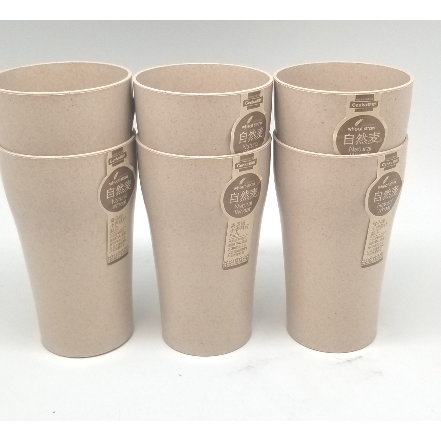 6 PIECES 18oz Light Weight Camping Mug - 68g Each