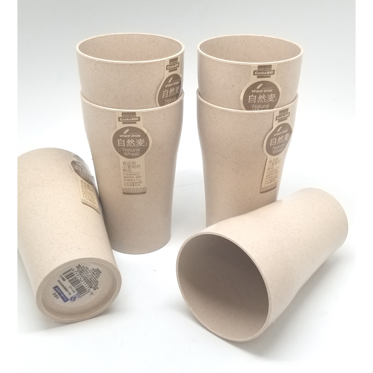 6 PIECES 18oz Light Weight Camping Mug - 68g Each