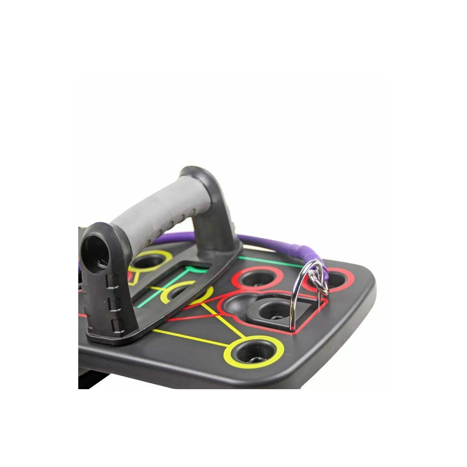 Système multifonction 10-en-1 avec planche à pousser ISTAR, barre d’entraînement pliable pour l’entraînement musculaire, appareil de mise en forme à