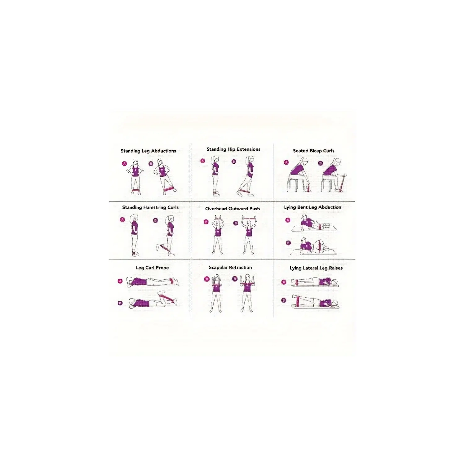 ISTAR Resistance Exercise Fabric Bands, Non-Slip Booty Workout Bands For Legs & Butt, 5 Levels Fitness Training Bands For Strength, Physical Therapy