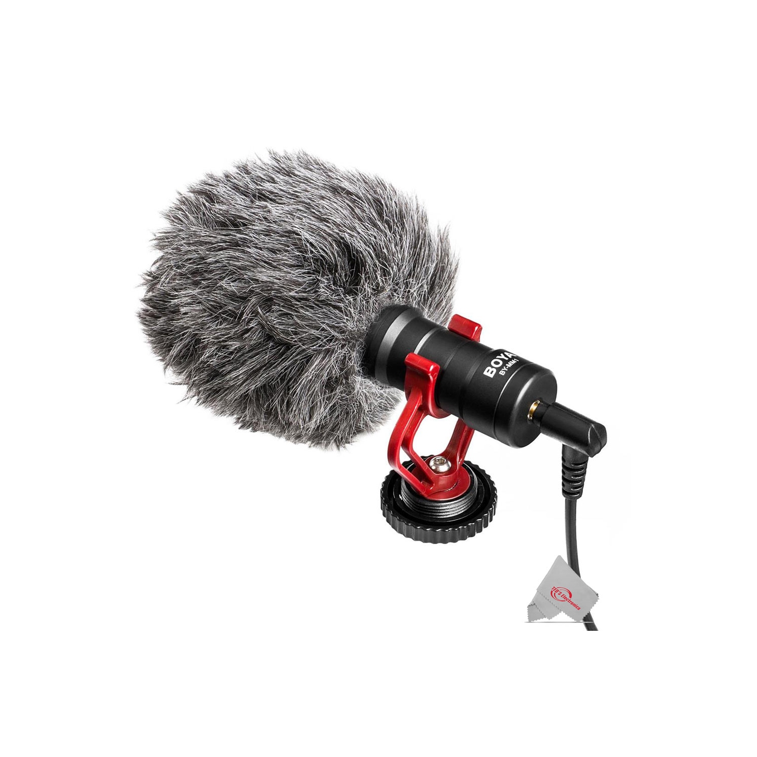 Boya BY-MM1 Cardioid Condenser Microphone with Camera Cold Shoe Mount